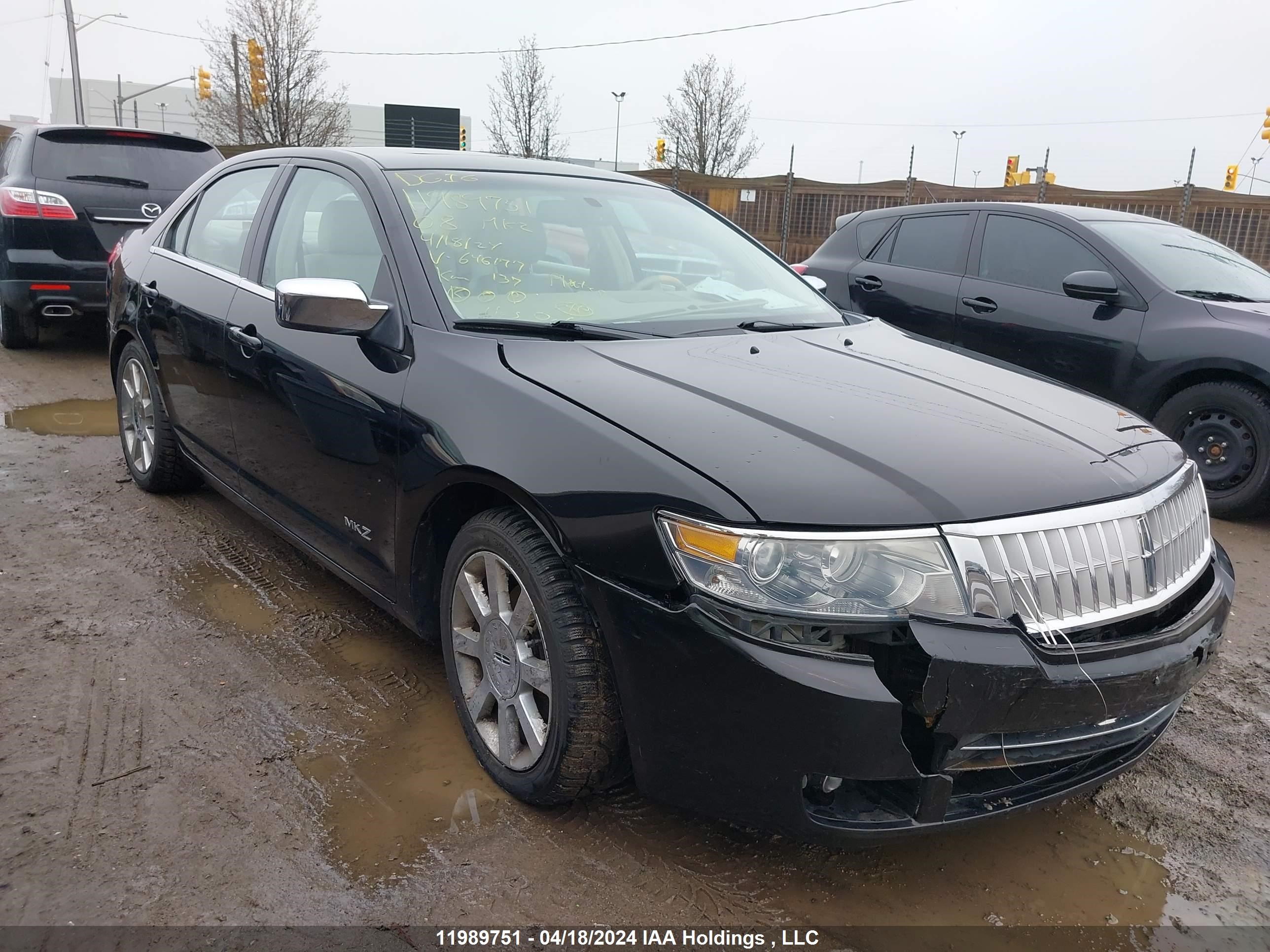 lincoln mkz 2008 3lnhm28t08r646177