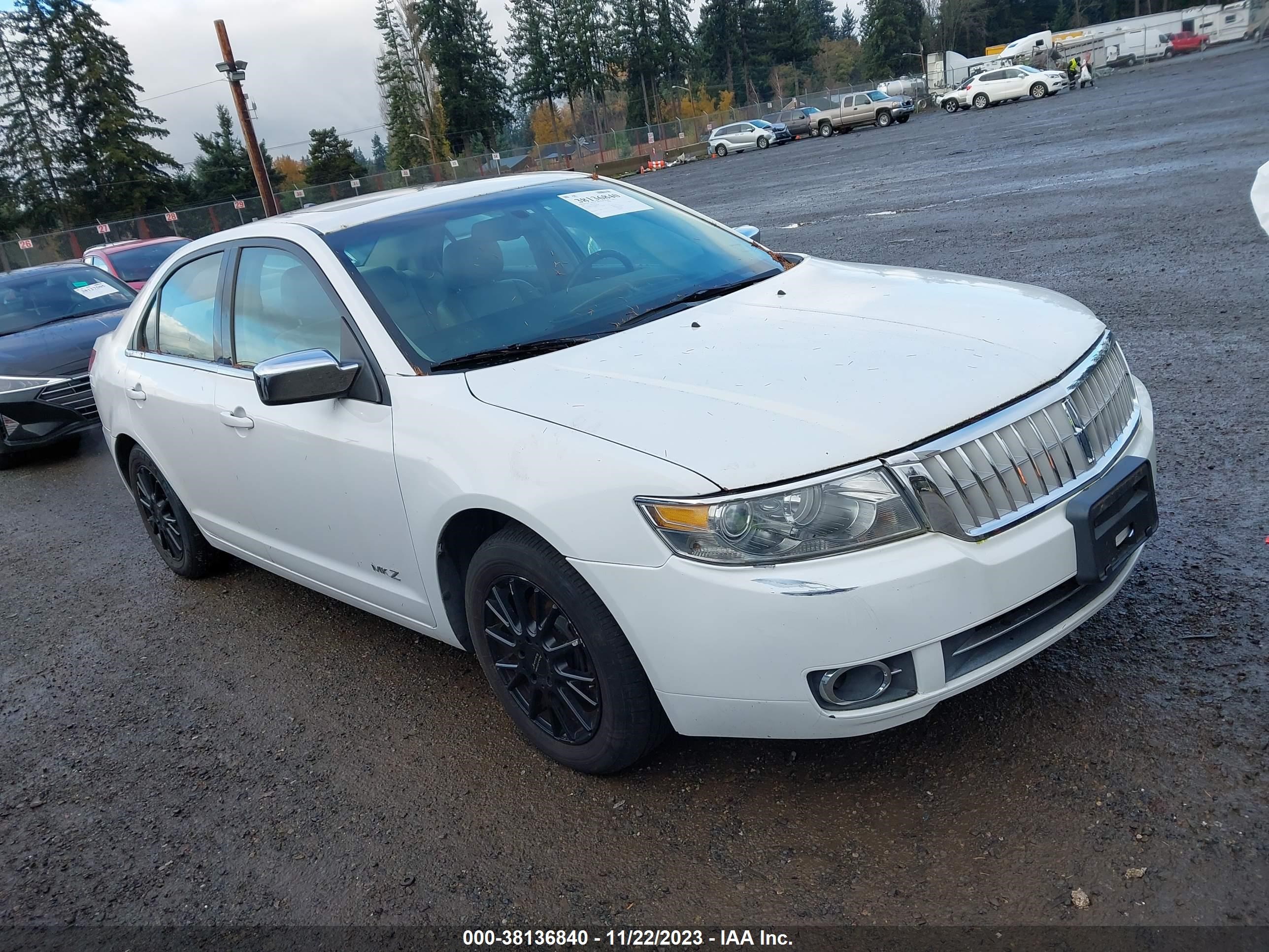 lincoln mkz 2007 3lnhm28t57r669100