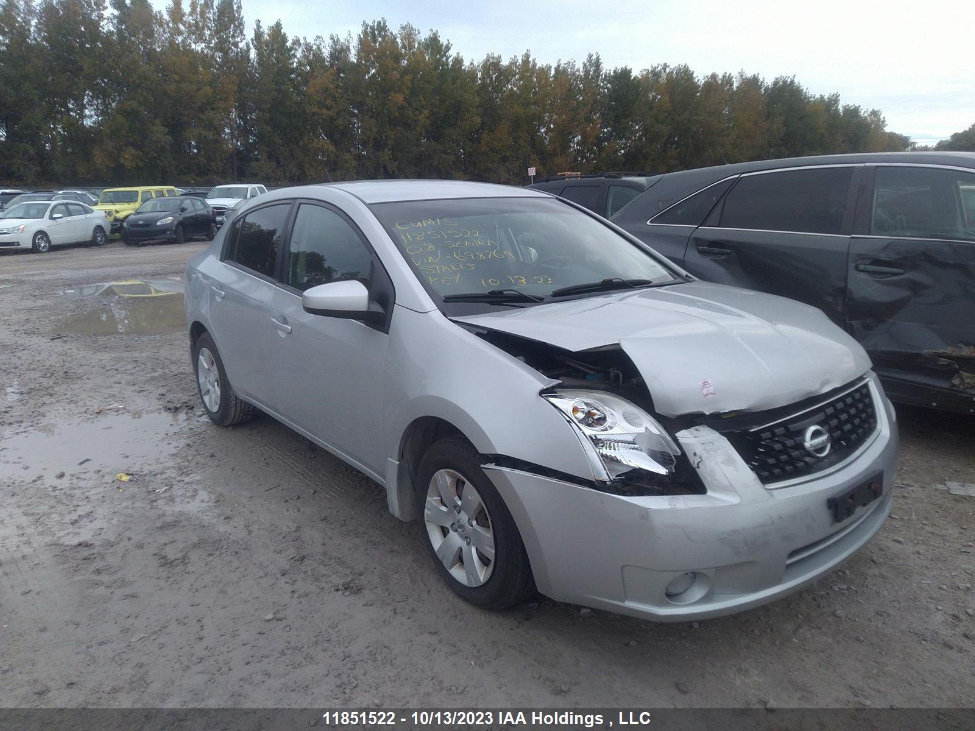 nissan sentra 2008 3n1ab61e48l698769