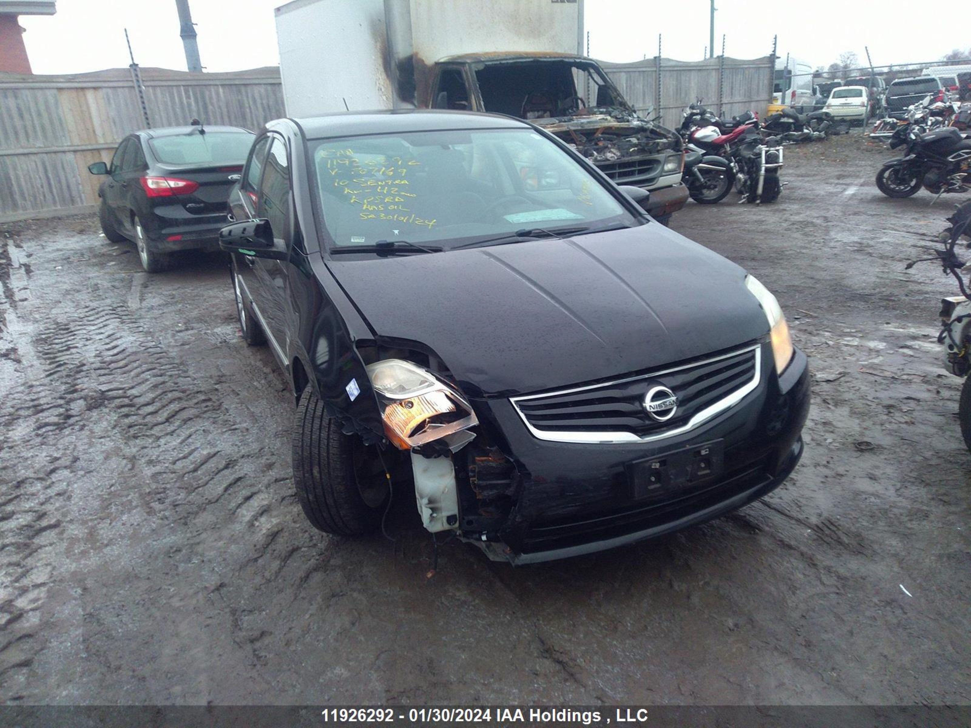 nissan sentra 2010 3n1ab6ap6al707169