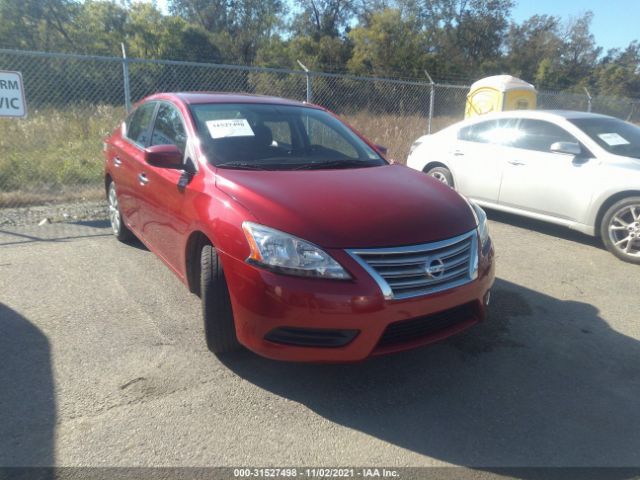 nissan sentra 2014 3n1ab7ap0el647854