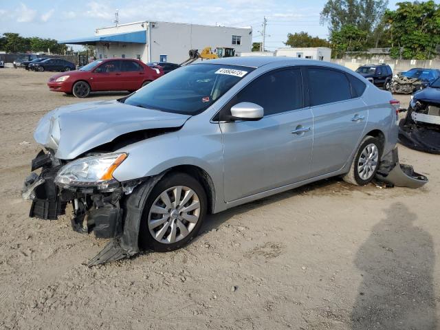 nissan sentra s 2015 3n1ab7ap0fy227144