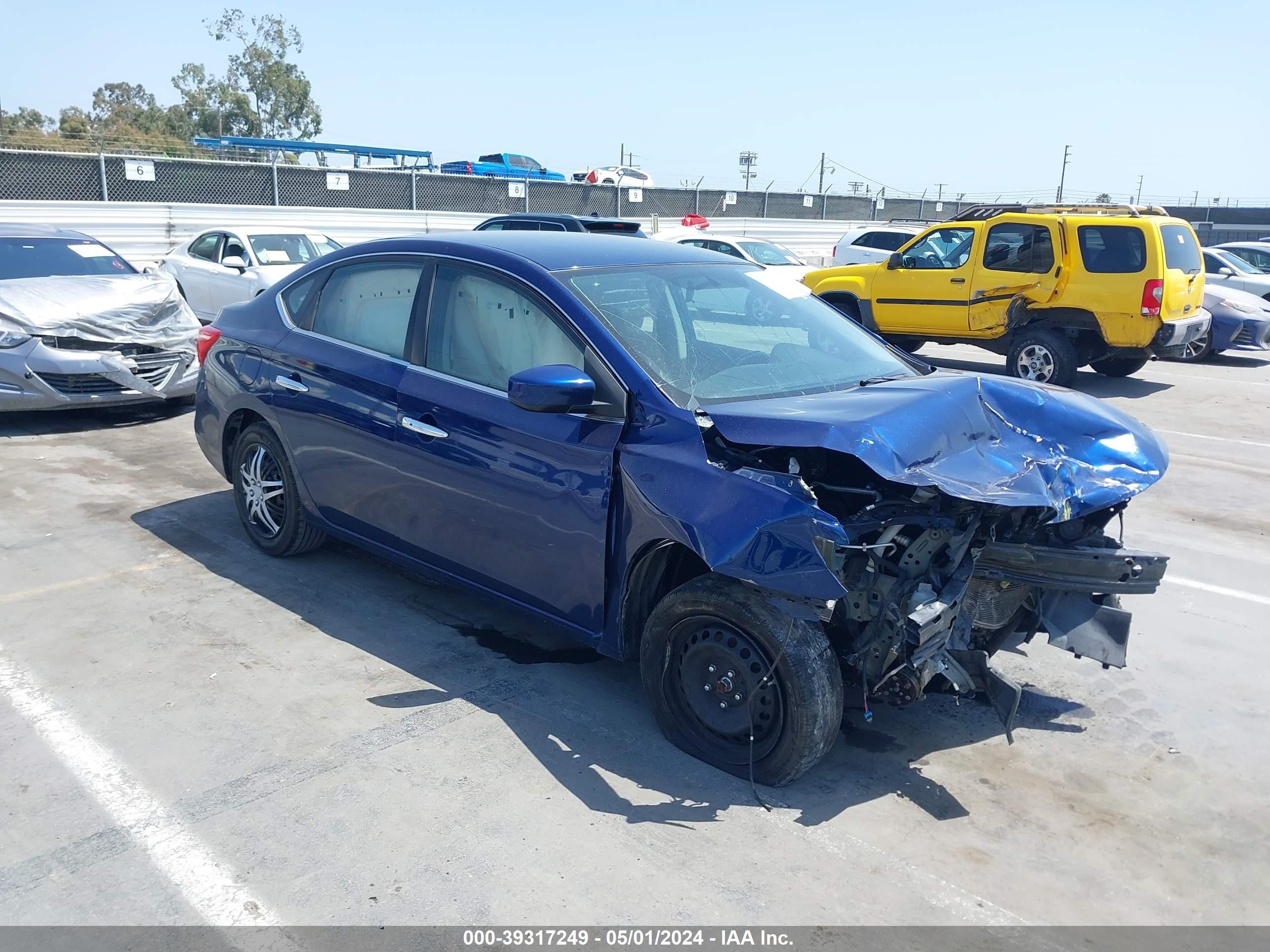 nissan sentra 2017 3n1ab7ap0hy308311