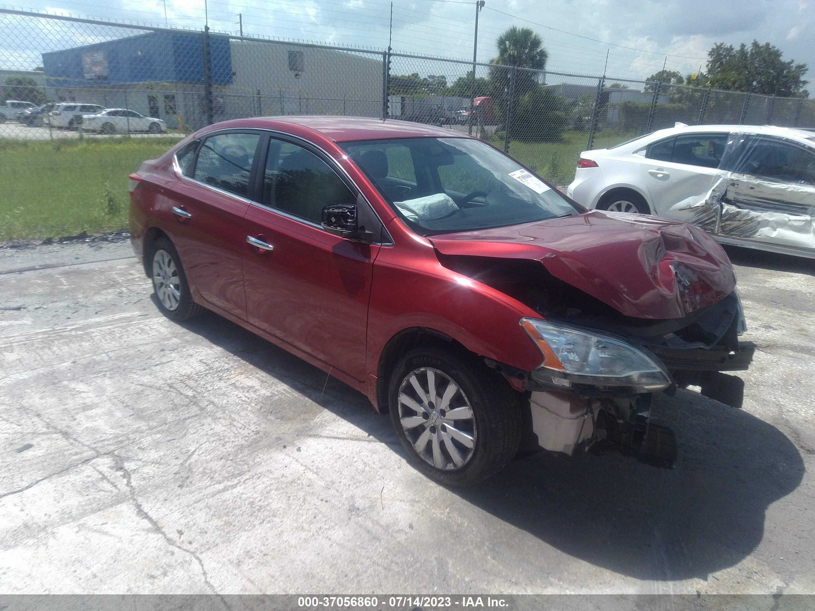 nissan sentra 2014 3n1ab7ap1ey254786