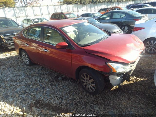 nissan sentra 2014 3n1ab7ap1ey270275