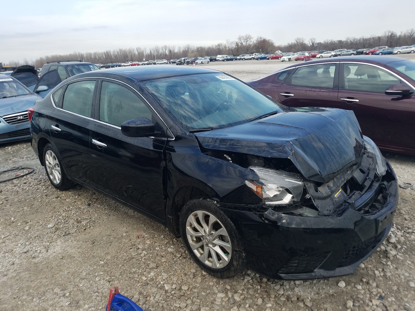 nissan sentra s 2019 3n1ab7ap1kl621646