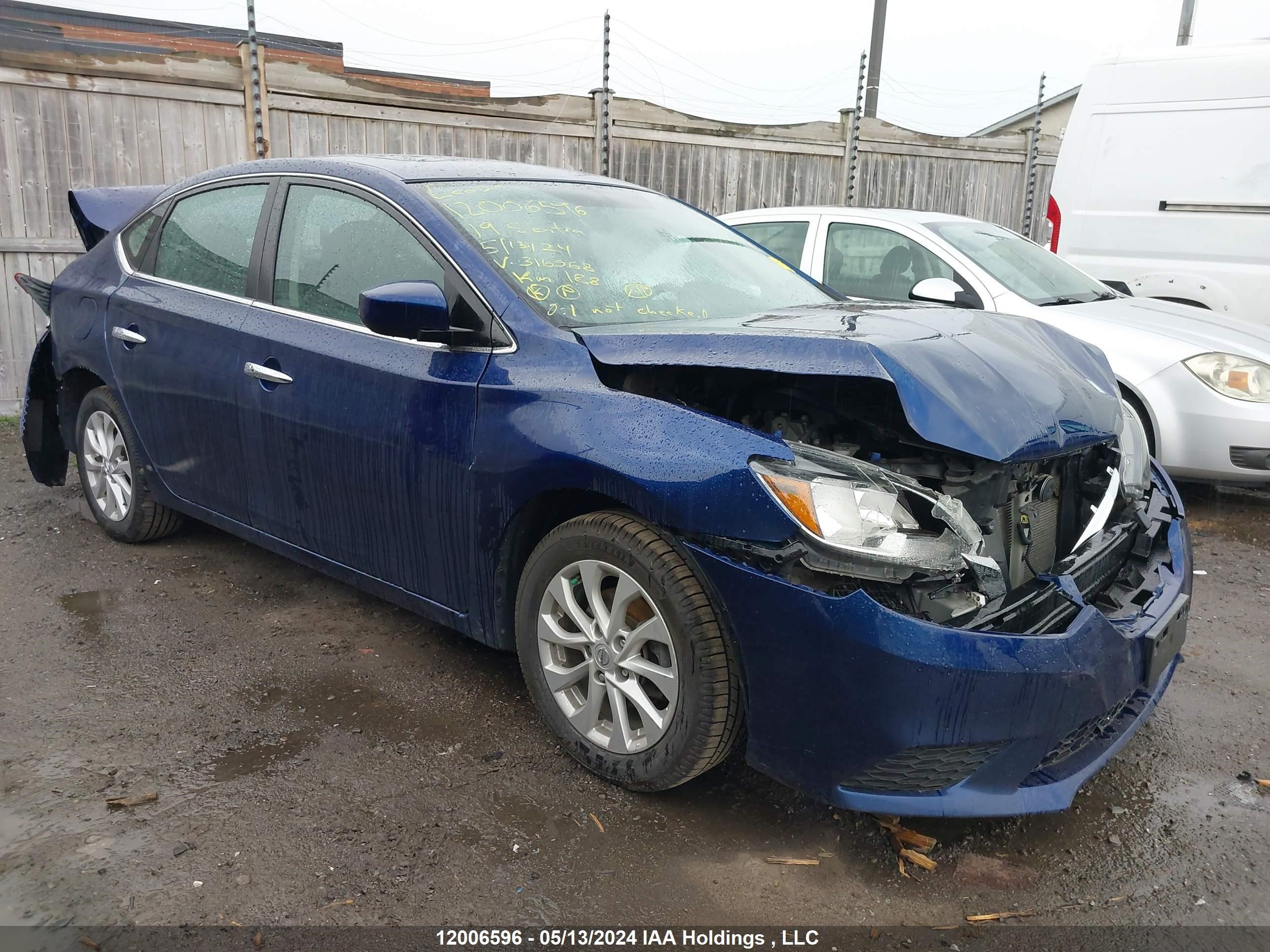 nissan sentra 2019 3n1ab7ap1ky316568