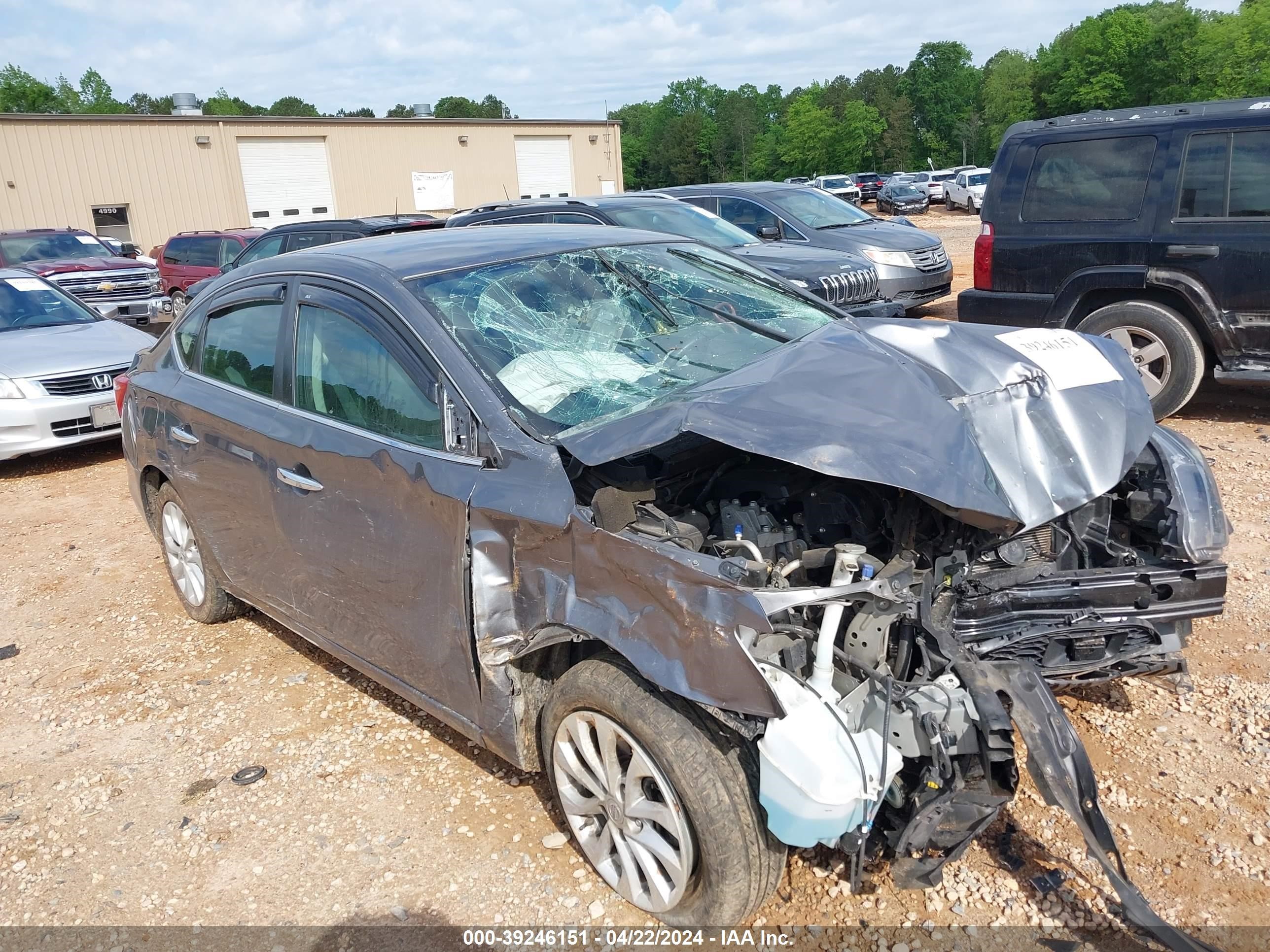 nissan sentra 2019 3n1ab7ap1ky453431