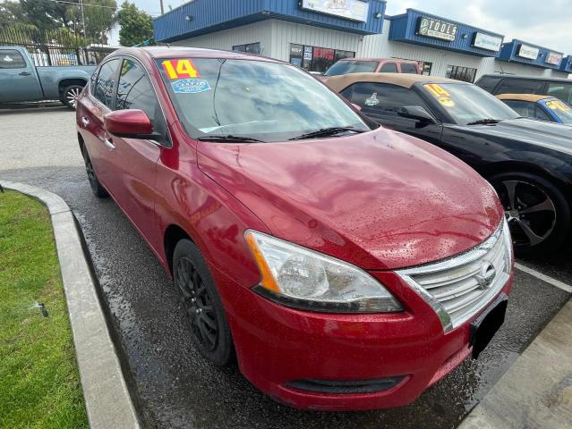 nissan sentra s 2014 3n1ab7ap2el640856