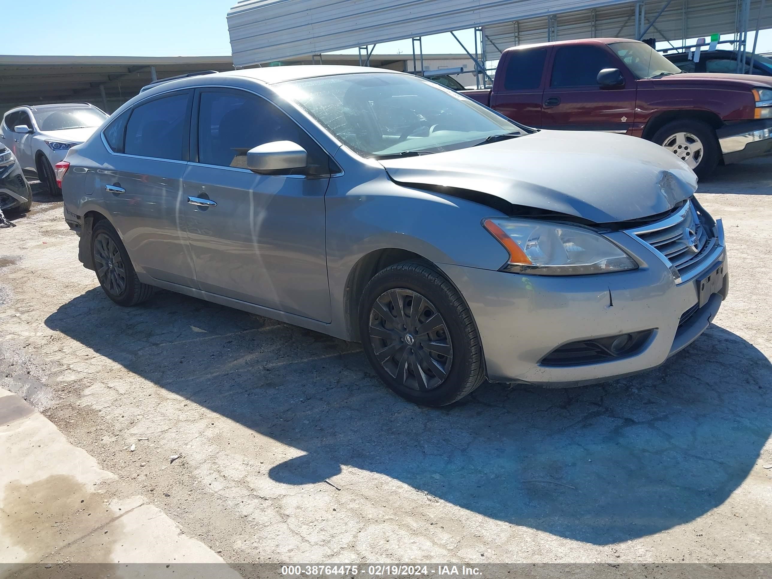 nissan sentra 2014 3n1ab7ap2el663229