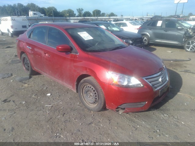 nissan sentra 2014 3n1ab7ap2ey333917