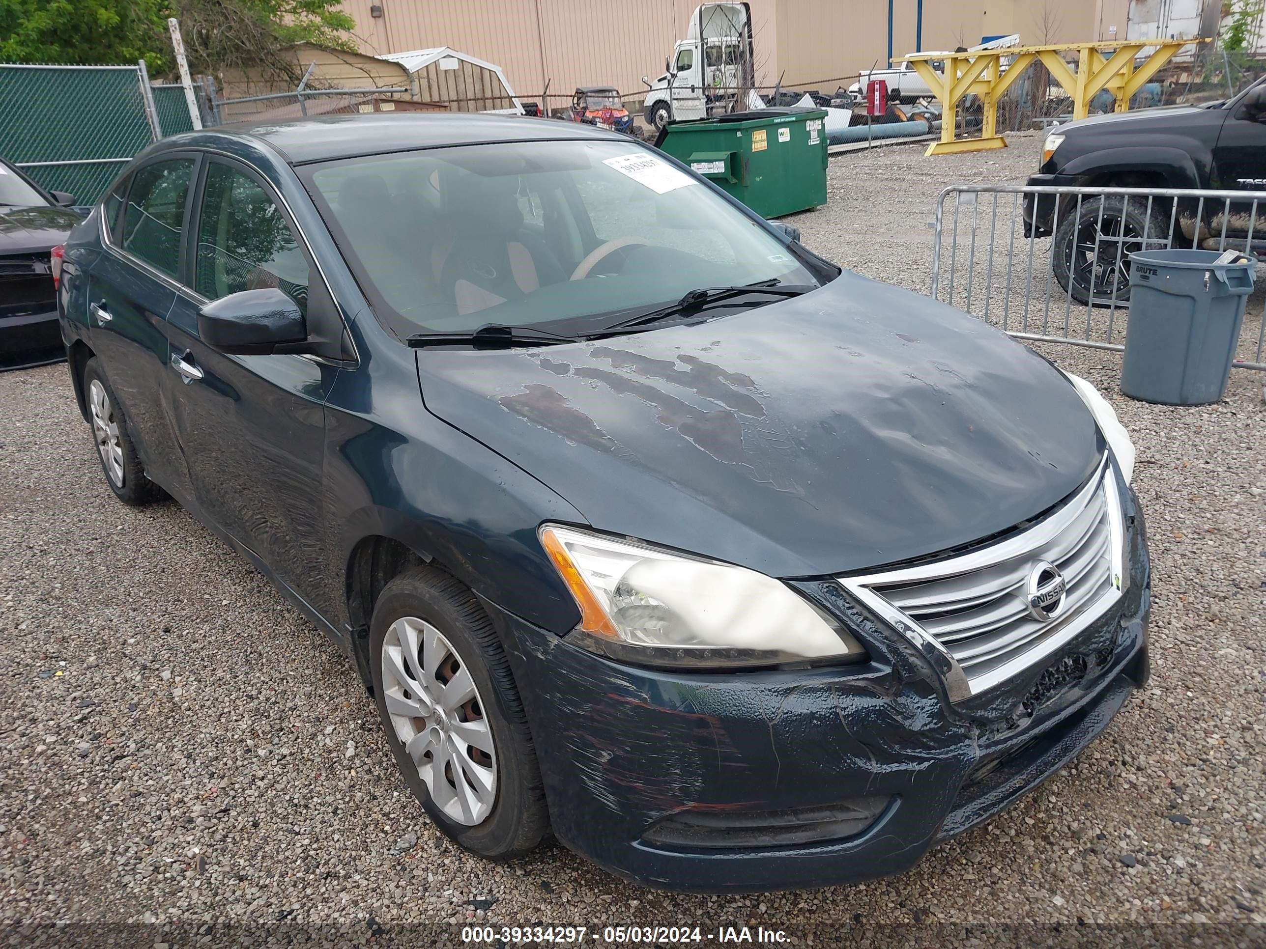 nissan sentra 2014 3n1ab7ap2ey335831