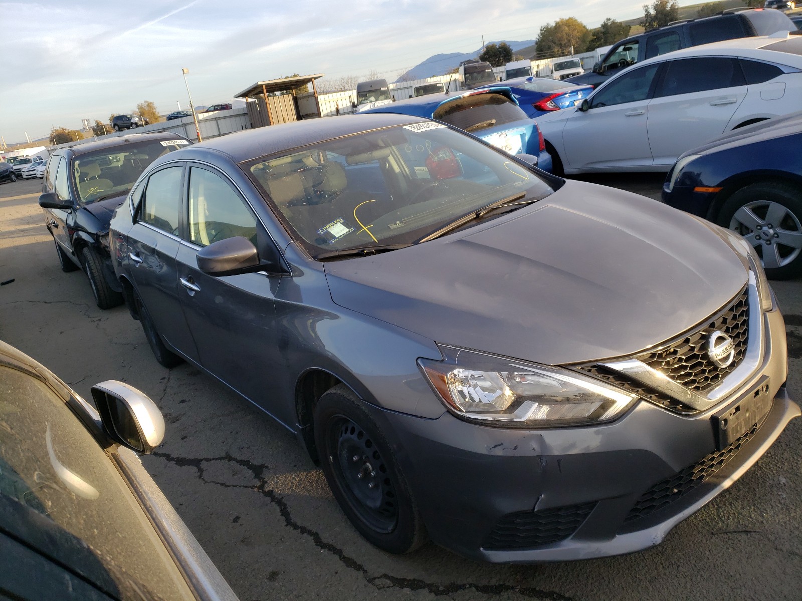 nissan sentra s 2019 3n1ab7ap2ky208640