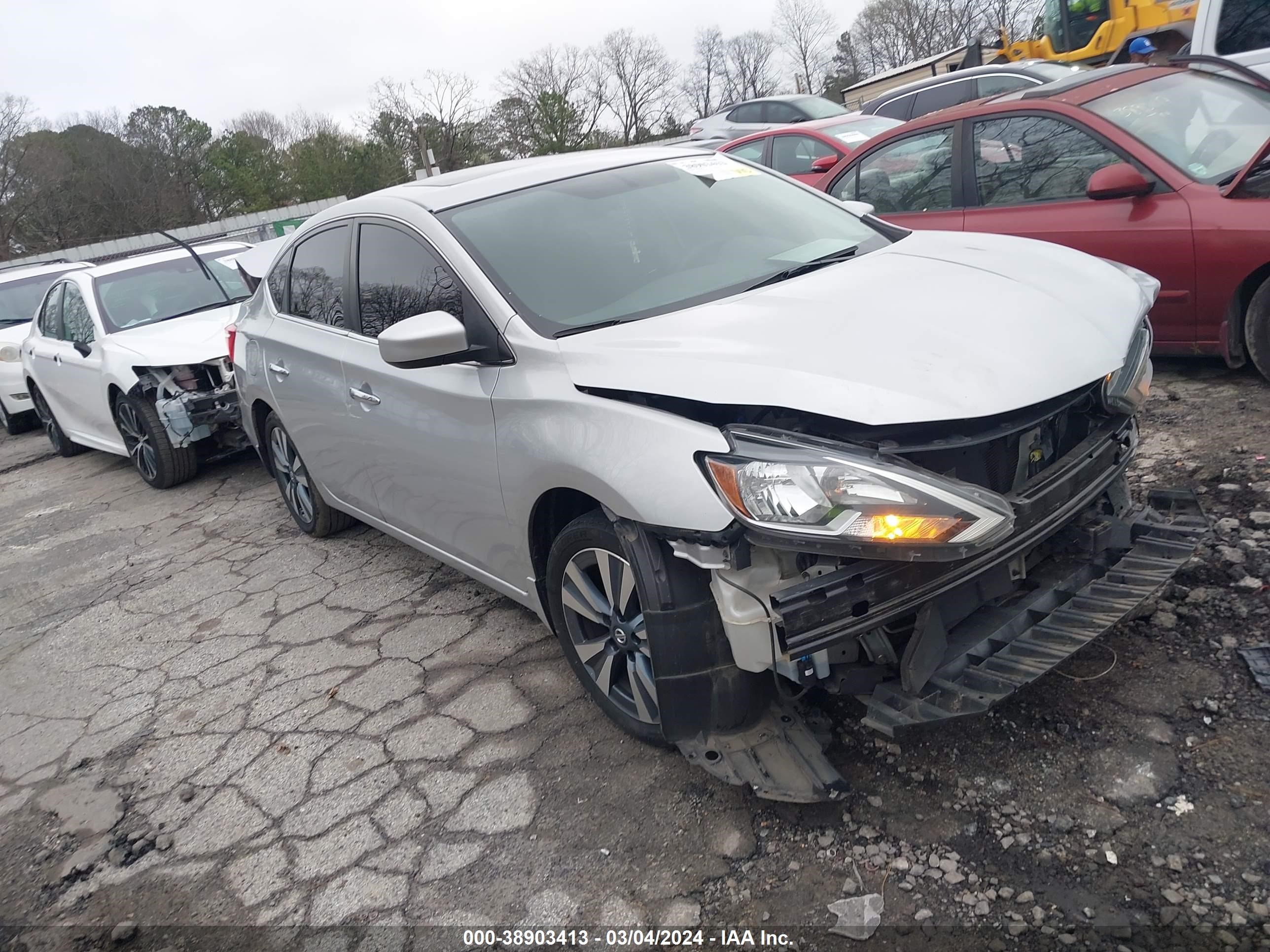 nissan sentra 2019 3n1ab7ap2ky412967