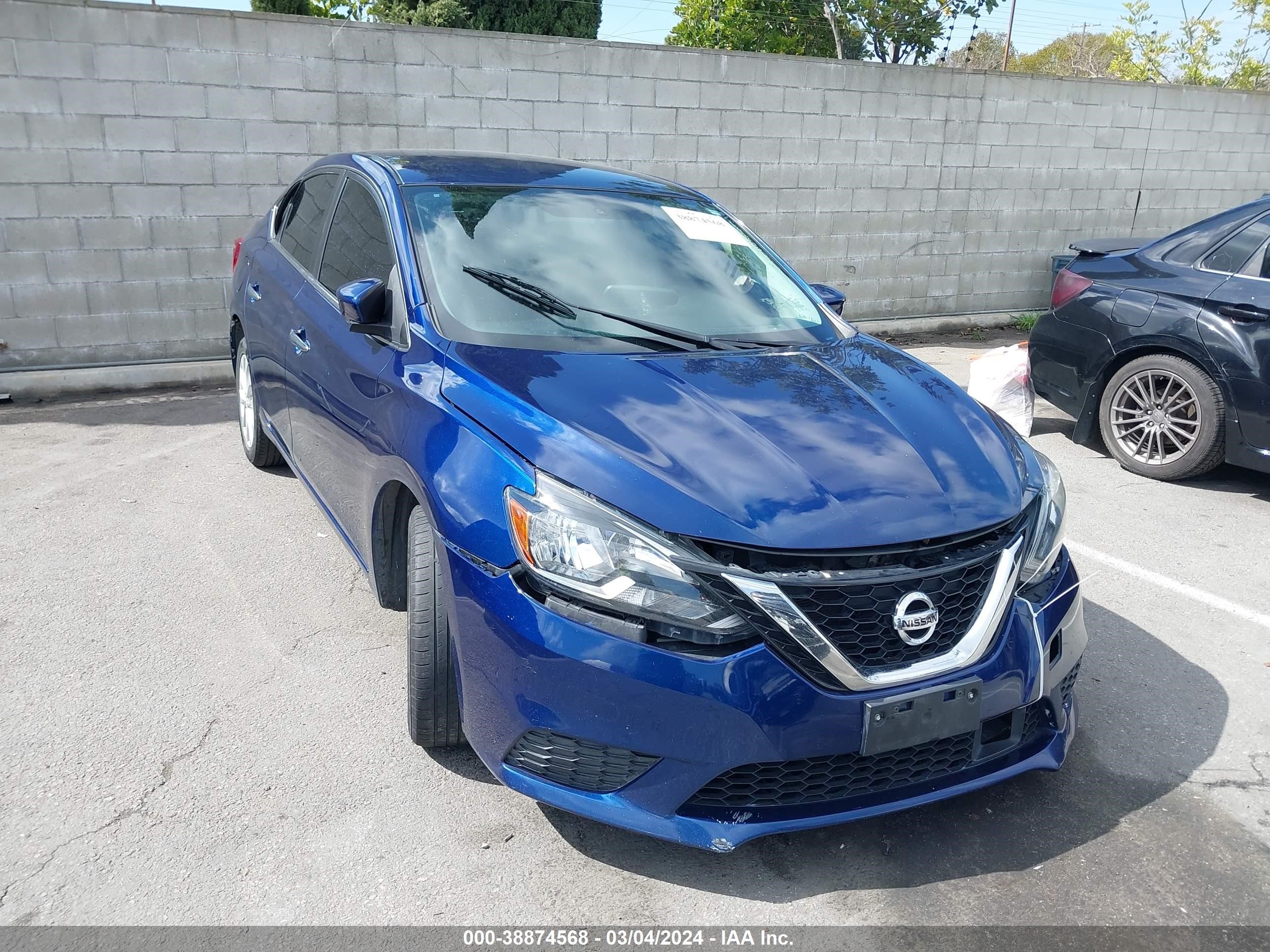 nissan sentra 2019 3n1ab7ap2ky427310