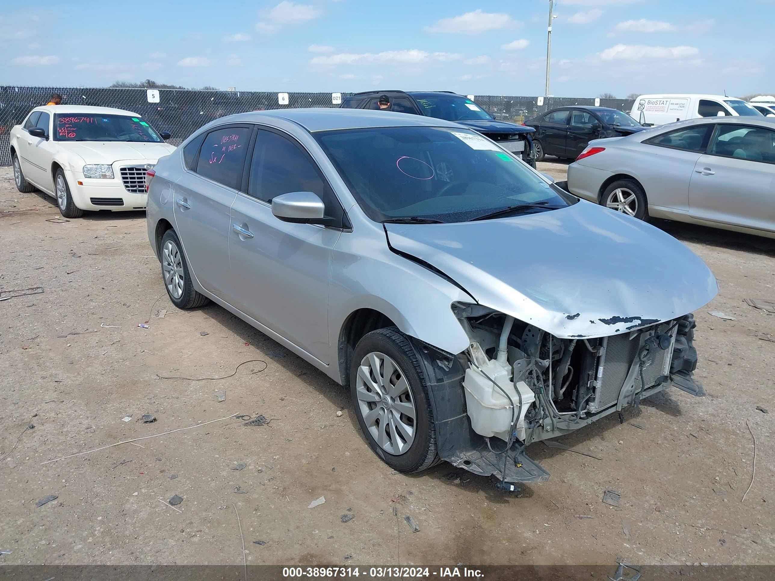 nissan sentra 2014 3n1ab7ap3el686650