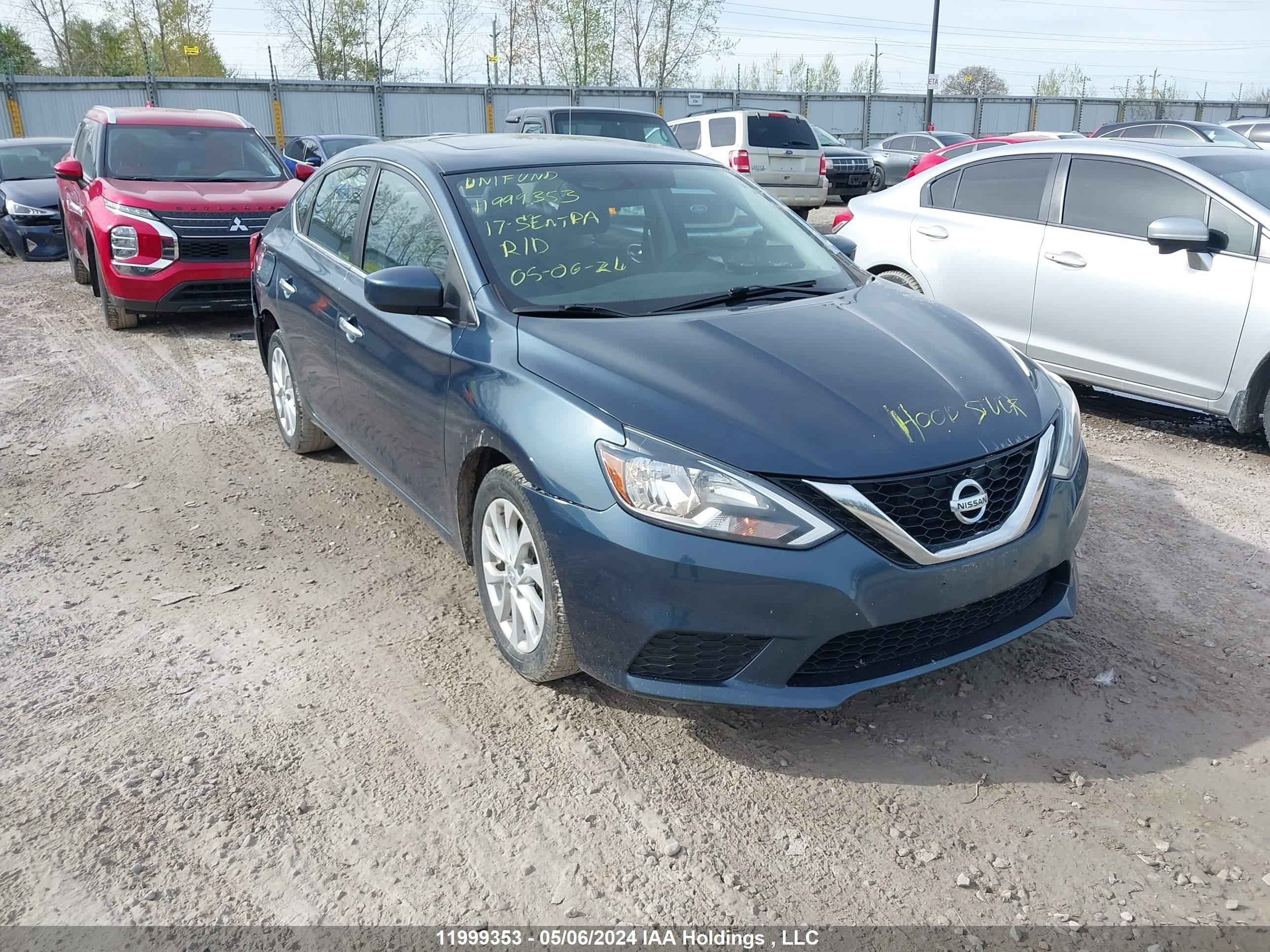 nissan sentra 2017 3n1ab7ap3hl684238