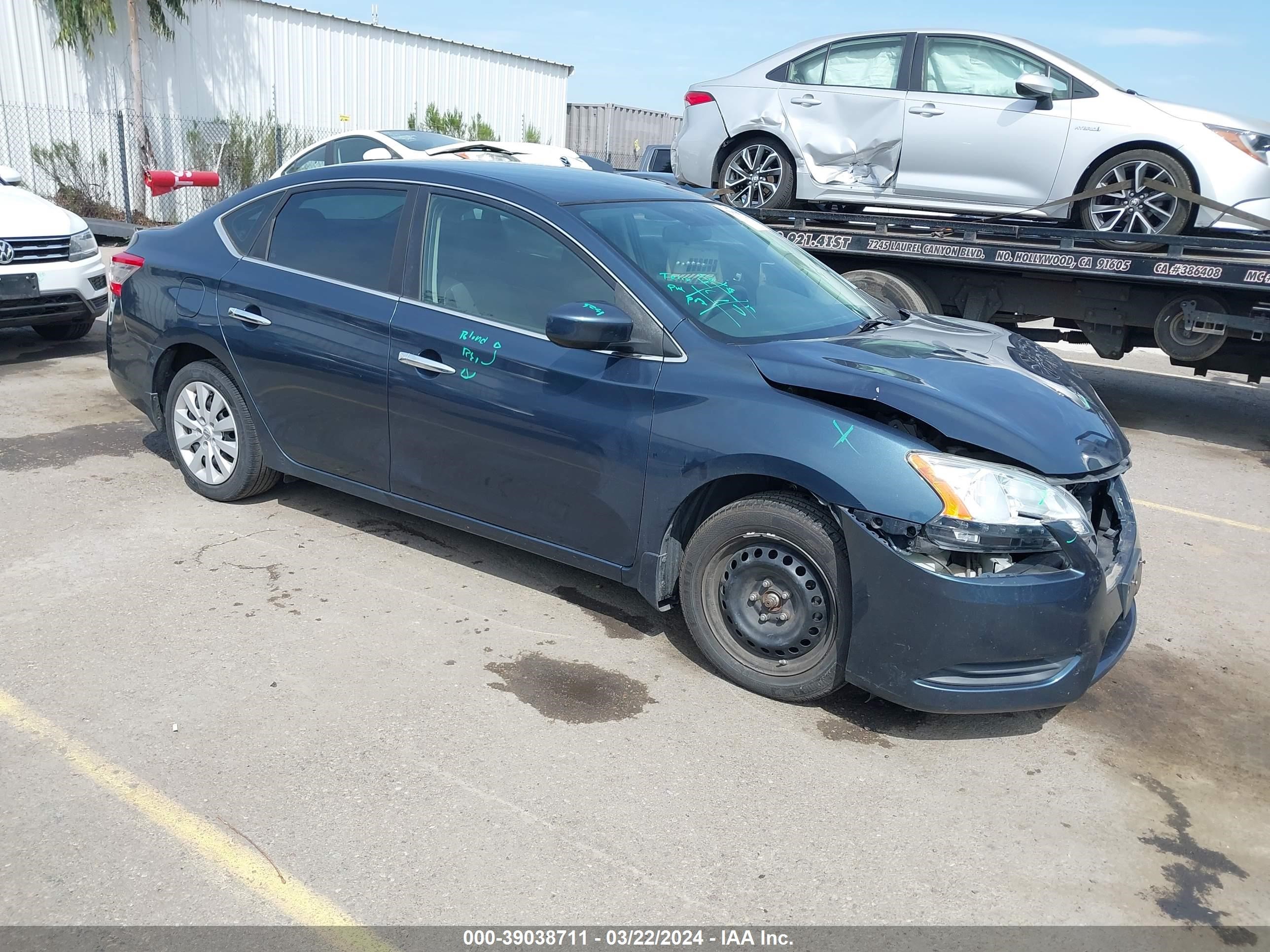 nissan sentra 2014 3n1ab7ap4el698094