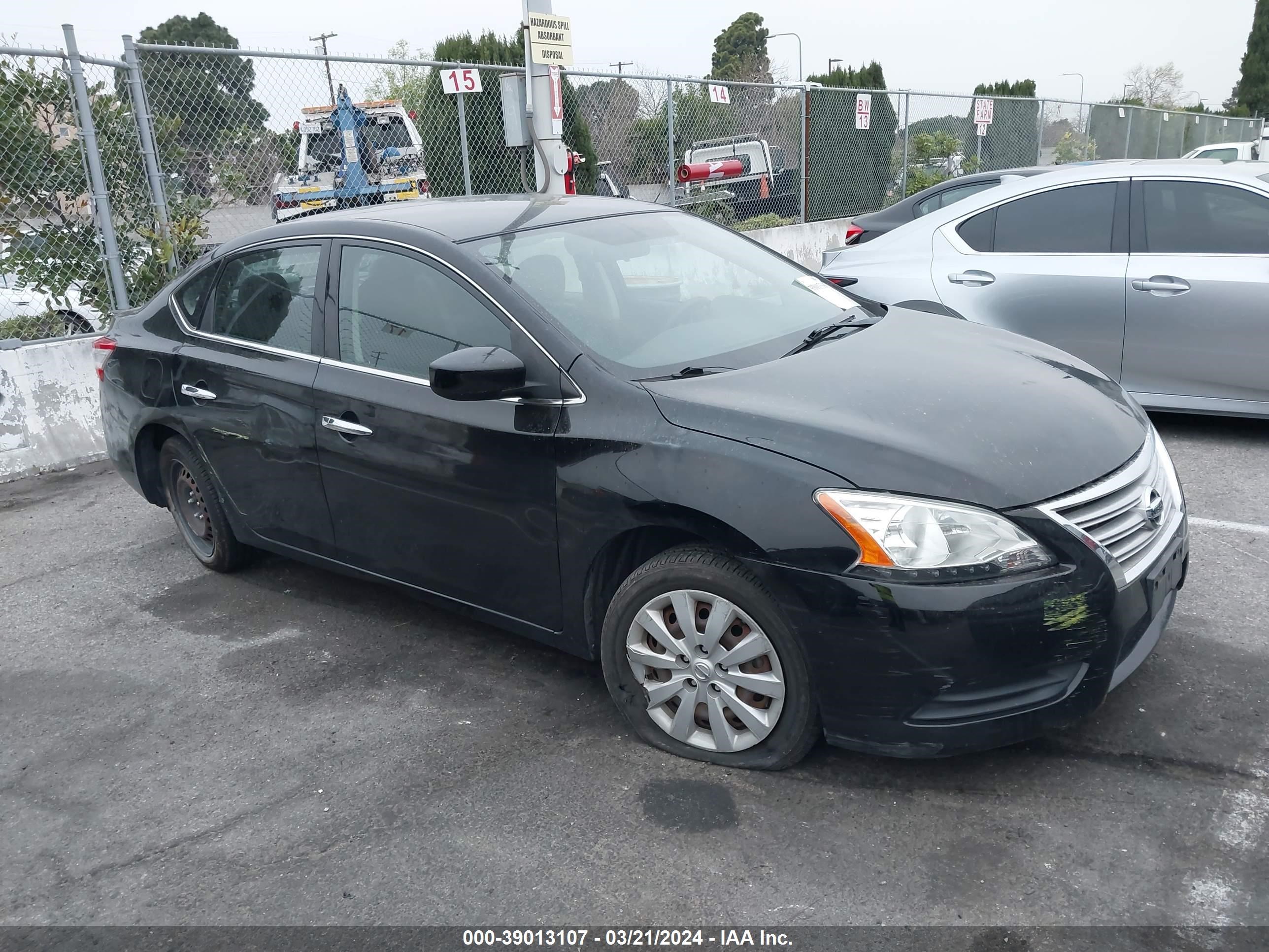 nissan sentra 2014 3n1ab7ap4ey206067