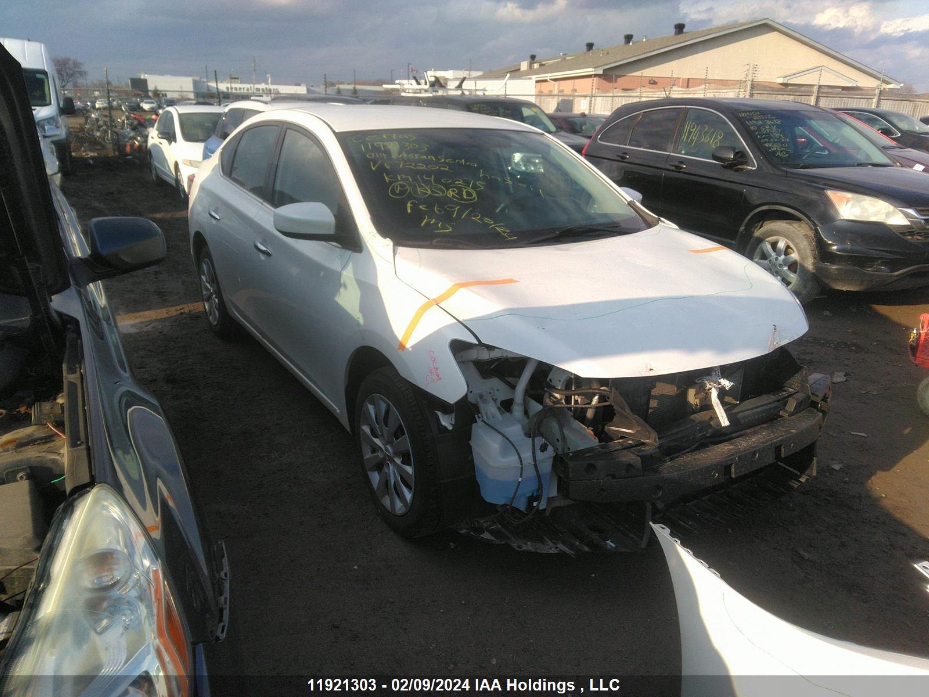 nissan sentra 2014 3n1ab7ap5el672202