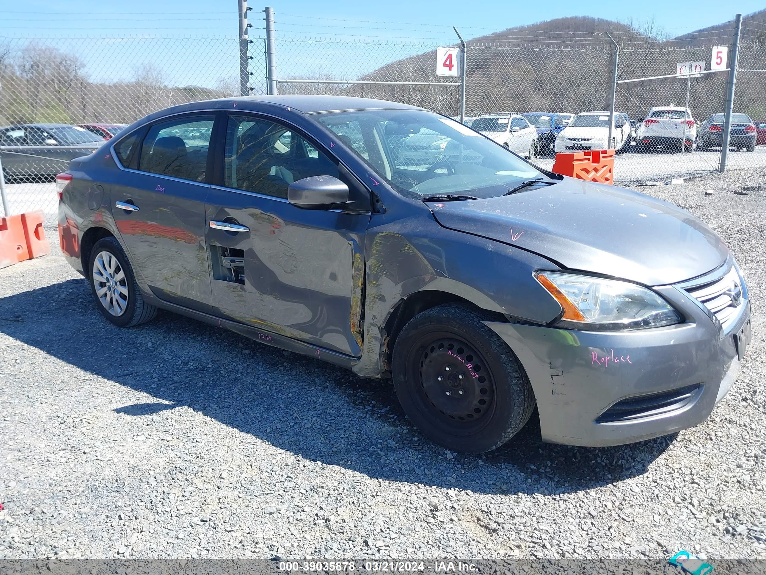 nissan sentra 2015 3n1ab7ap5fy346114