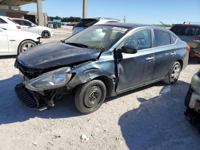 nissan sentra s 2017 3n1ab7ap5hl637793