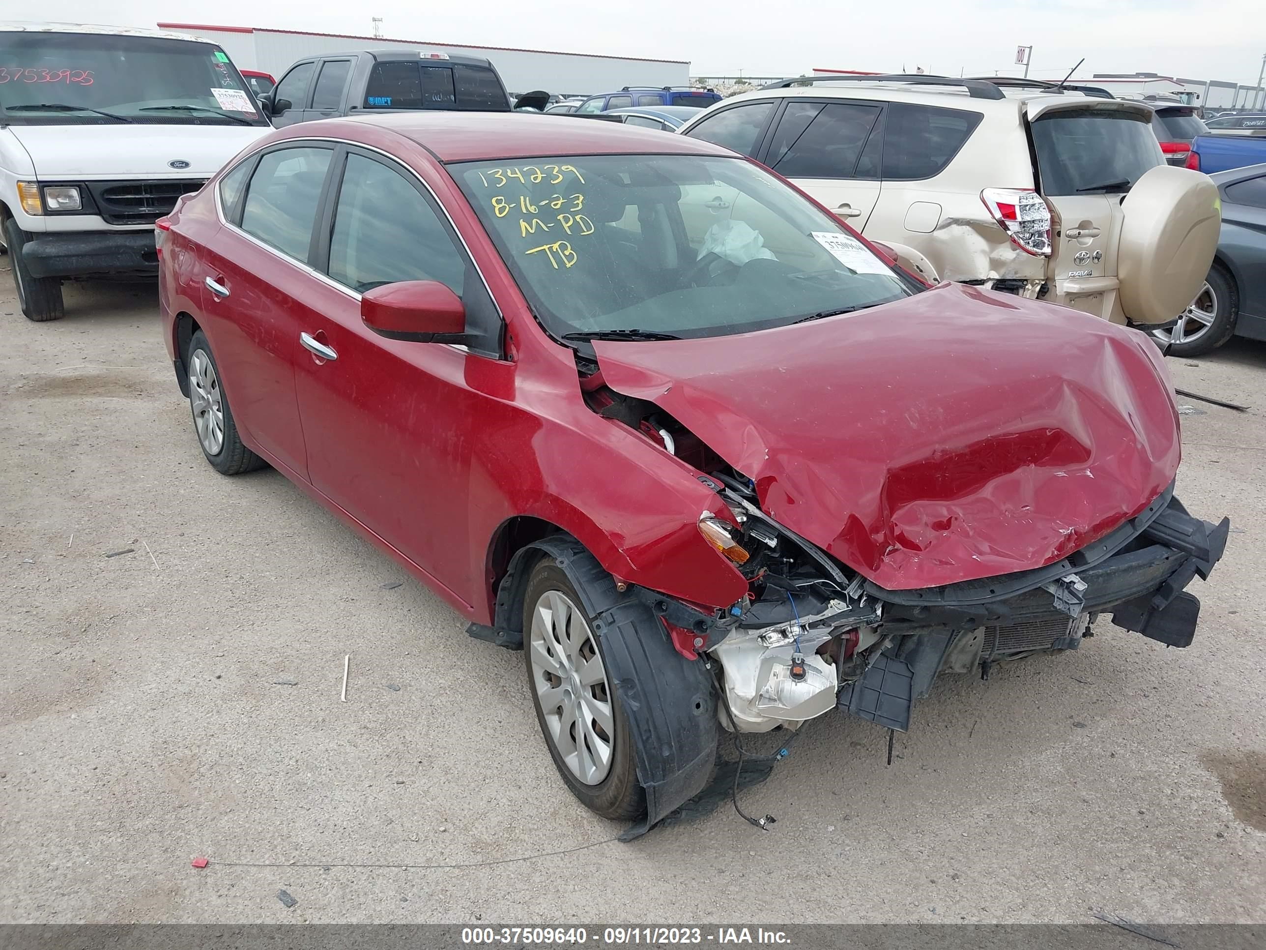 nissan sentra 2014 3n1ab7ap6el686402