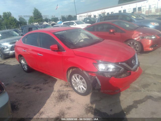 nissan sentra s 2019 3n1ab7ap6kl609640