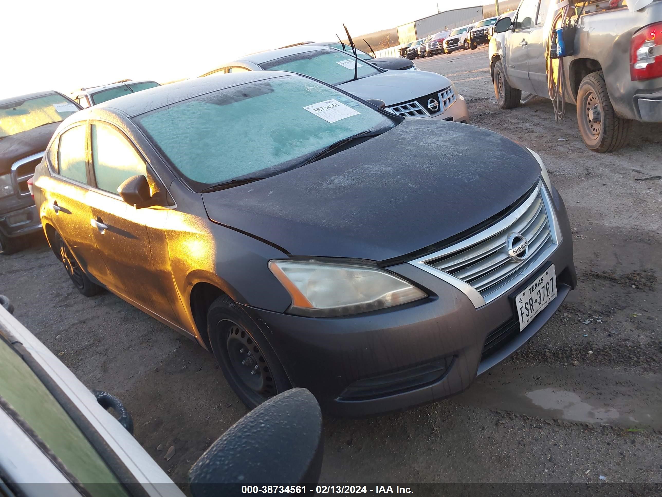 nissan sentra 2014 3n1ab7ap7el654901