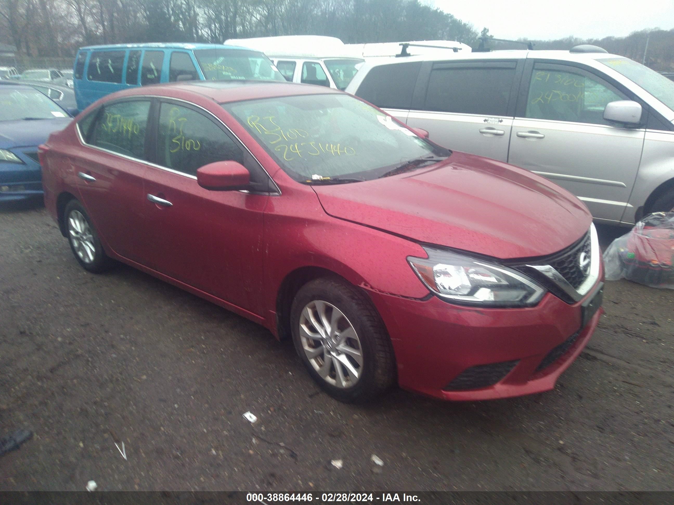 nissan sentra s 2017 3n1ab7ap7hy276411