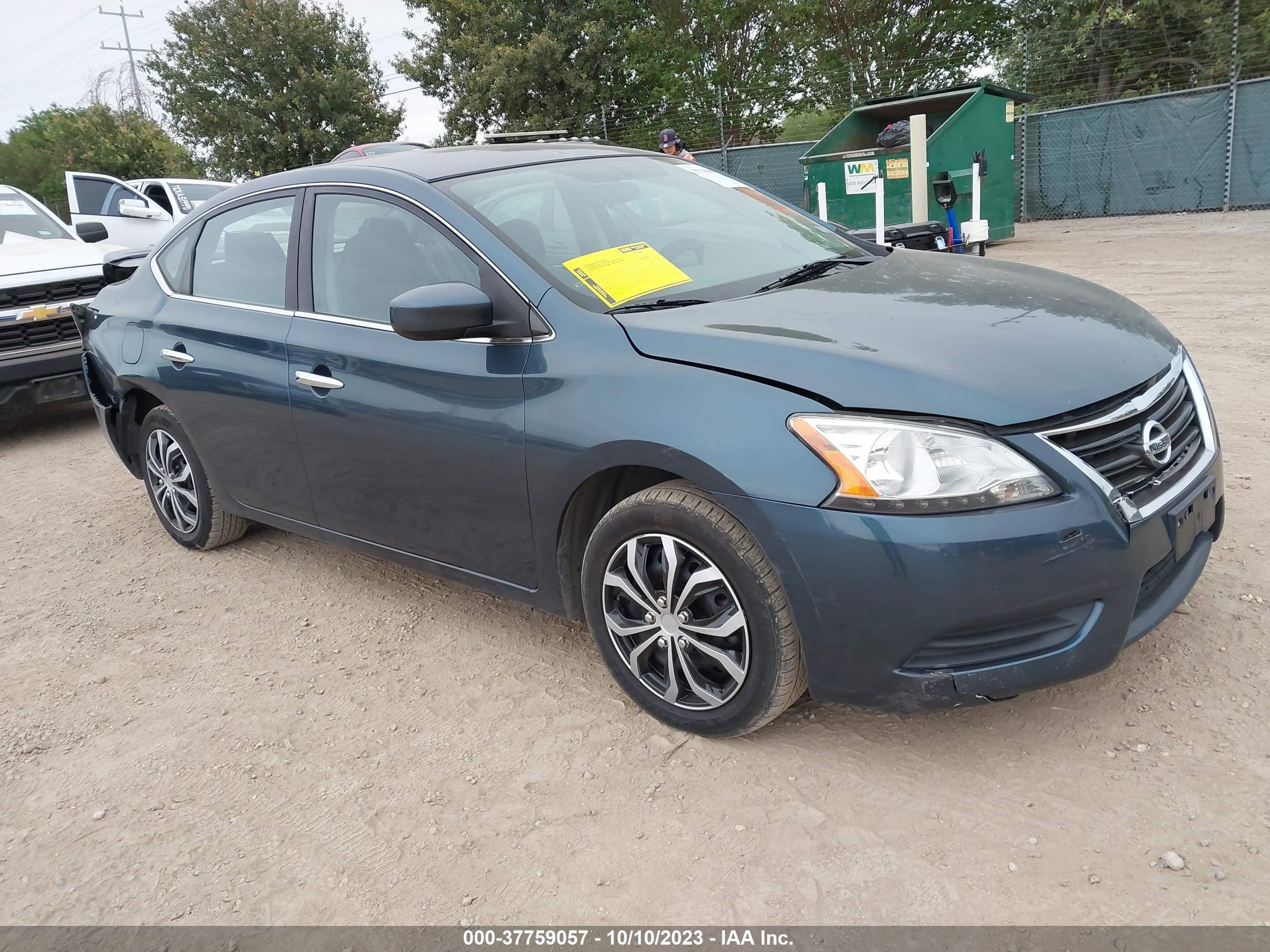 nissan sentra 2014 3n1ab7ap9ey341500