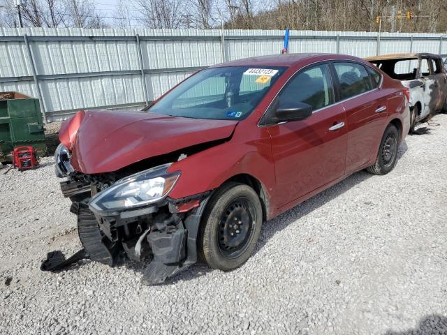 nissan sentra s 2017 3n1ab7ap9hl636825