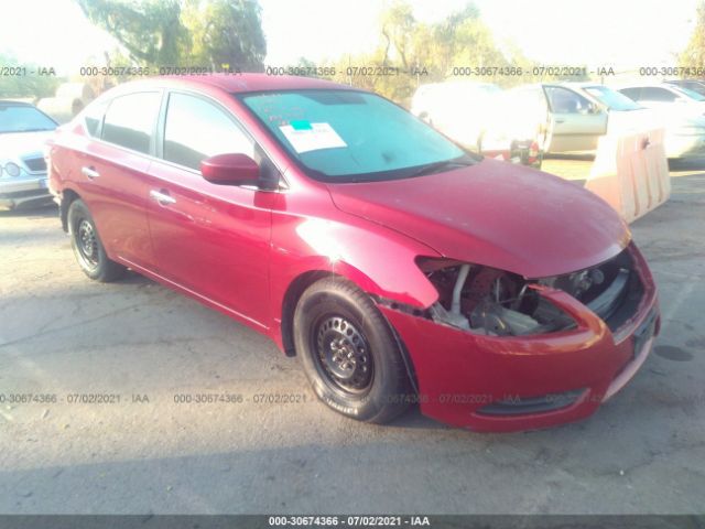 nissan sentra 2014 3n1ab7apxel652804