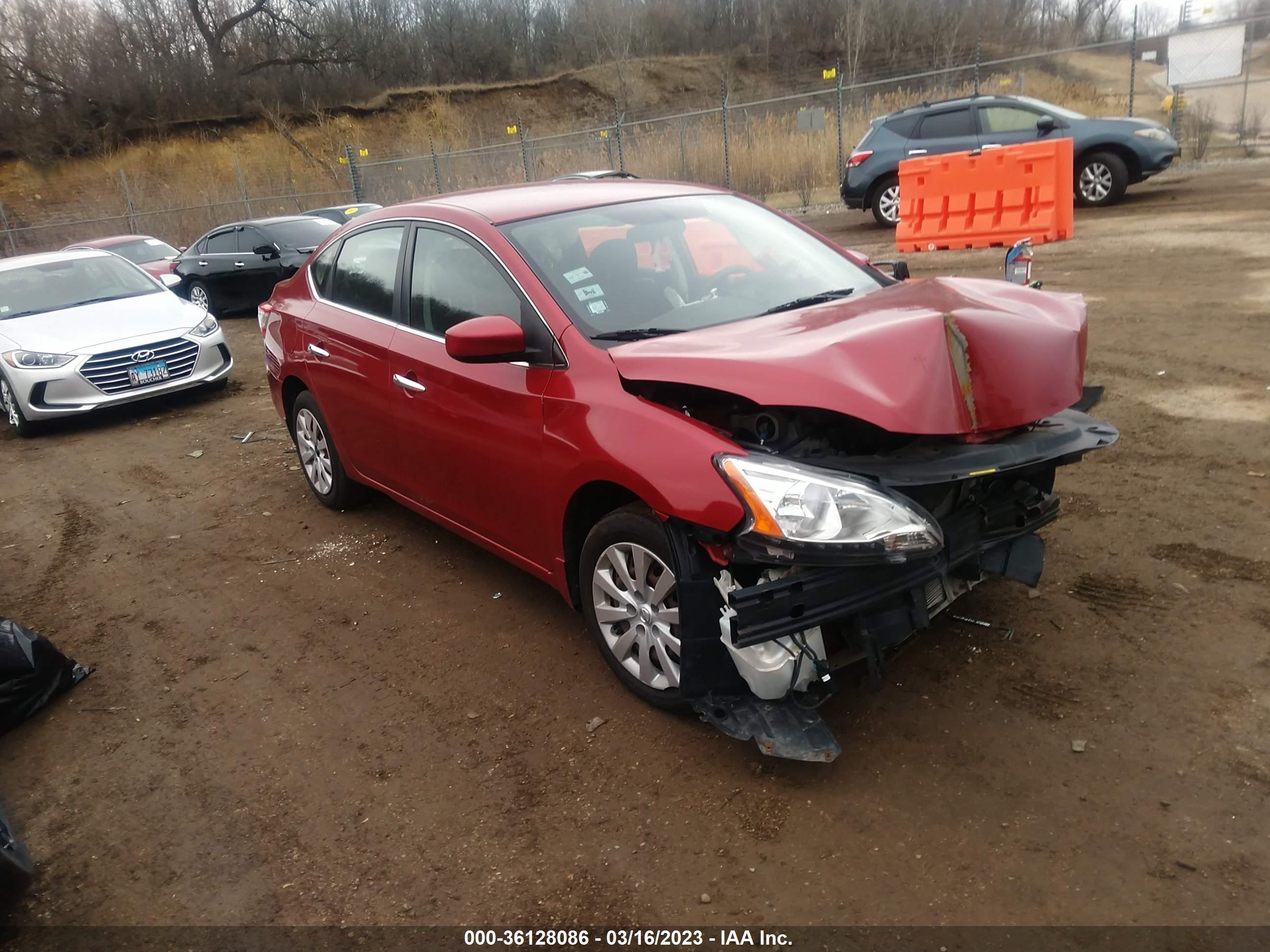 nissan sentra 2014 3n1ab7apxel680571