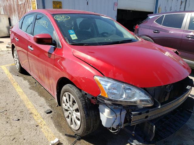 nissan sentra s 2014 3n1ab7apxel685110