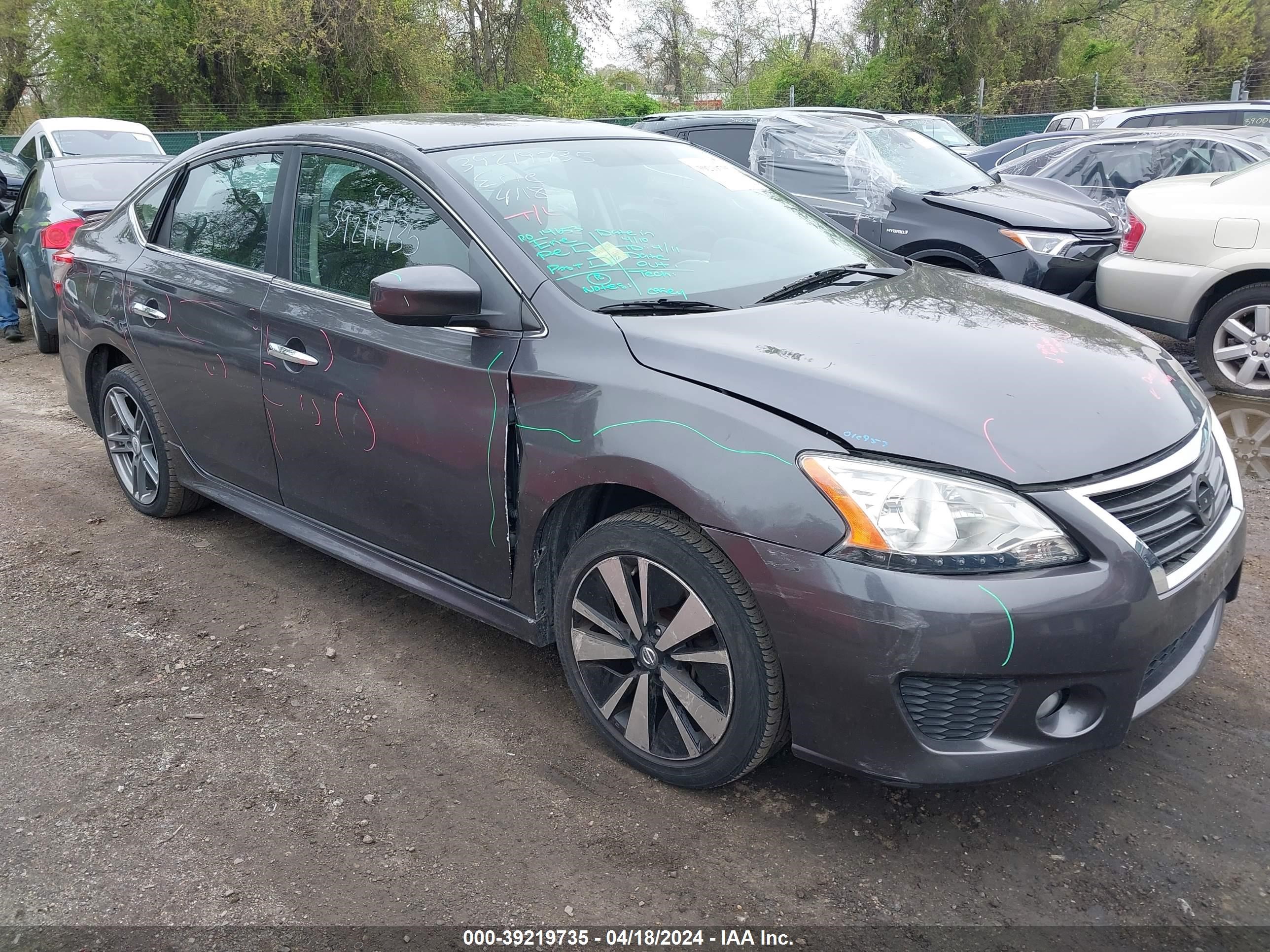 nissan sentra 2014 3n1ab7apxey268752