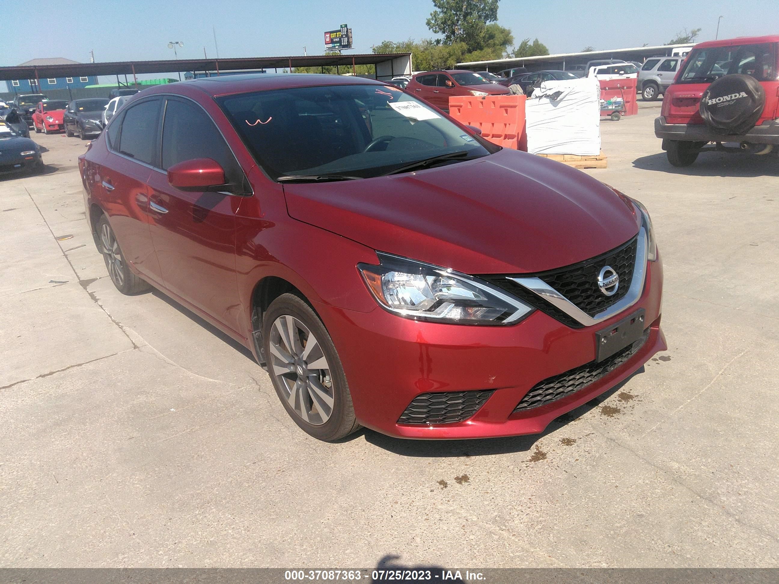 nissan sentra 2019 3n1ab7apxky407984