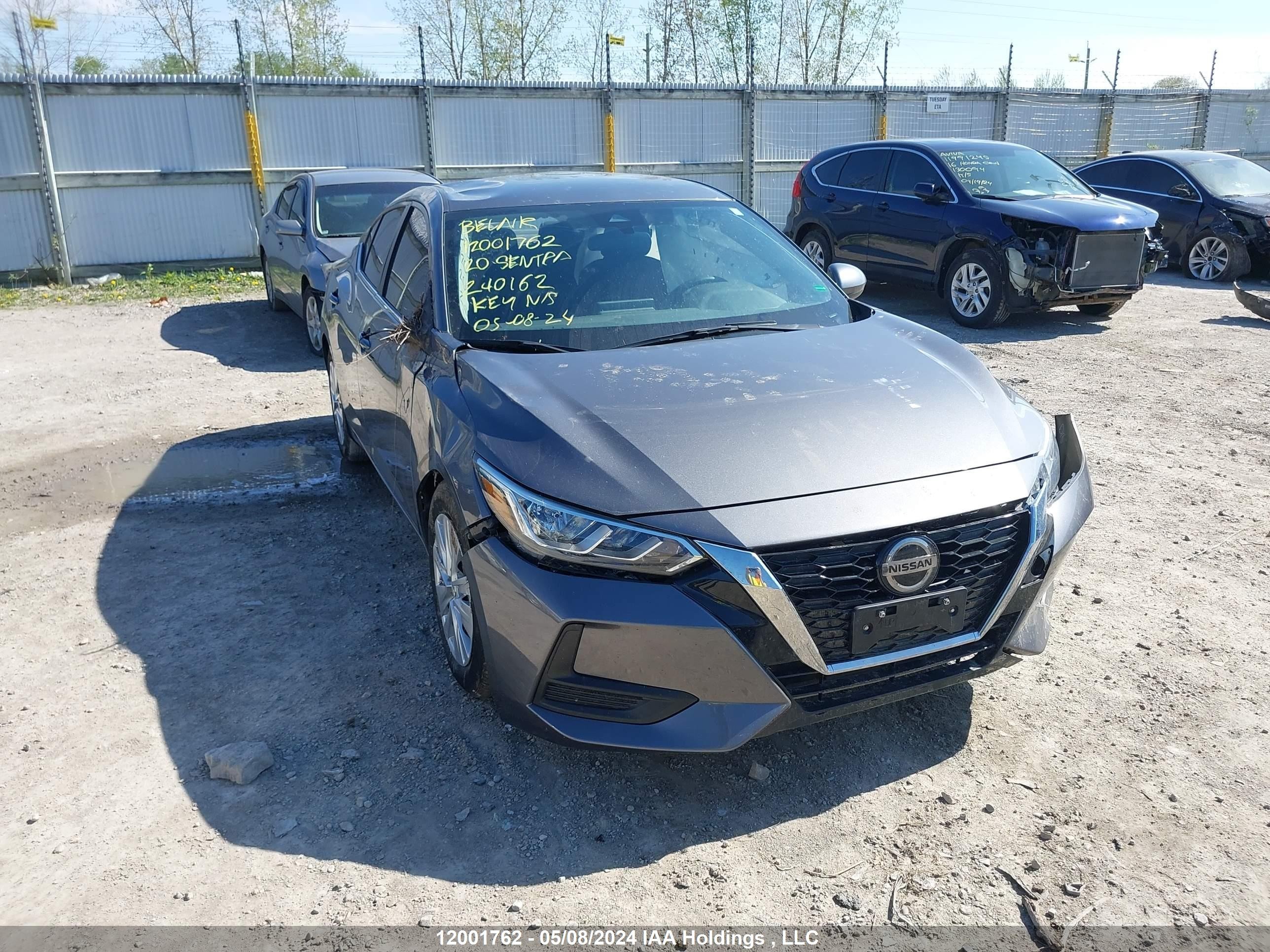 nissan sentra 2020 3n1ab8bv3ly240162