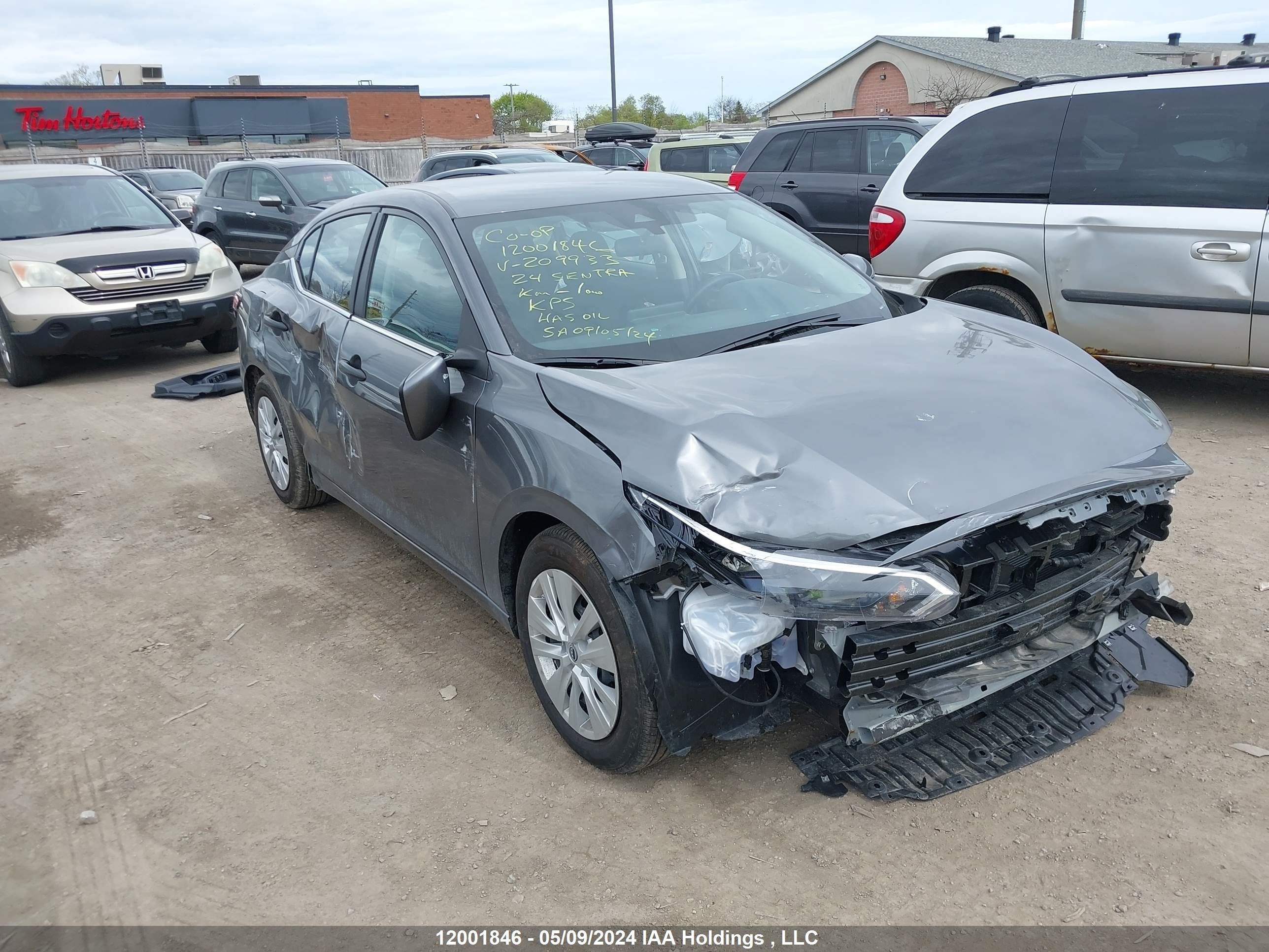 nissan sentra 2024 3n1ab8bv4ry209933