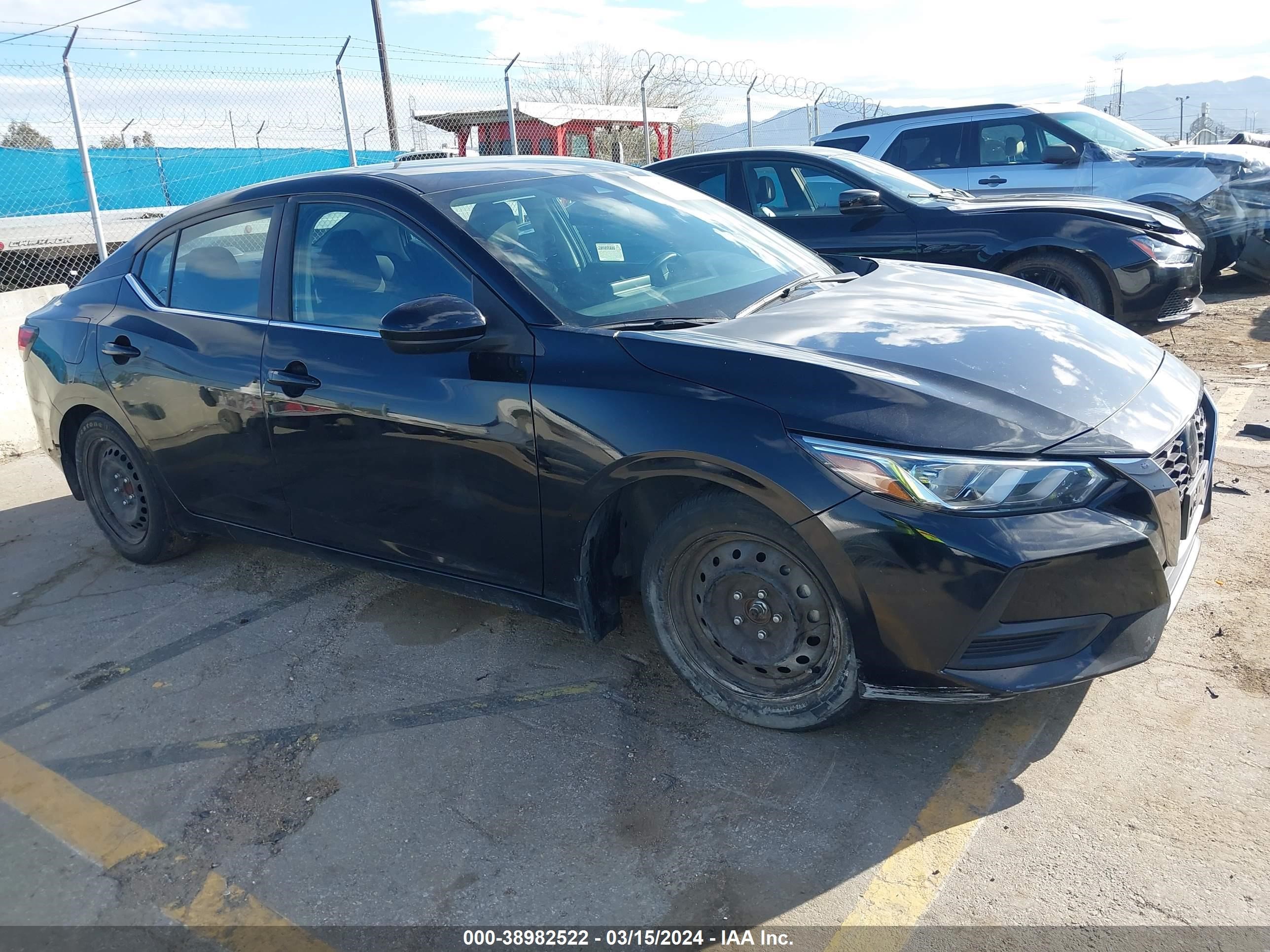 nissan sentra 2020 3n1ab8bv6ly284785