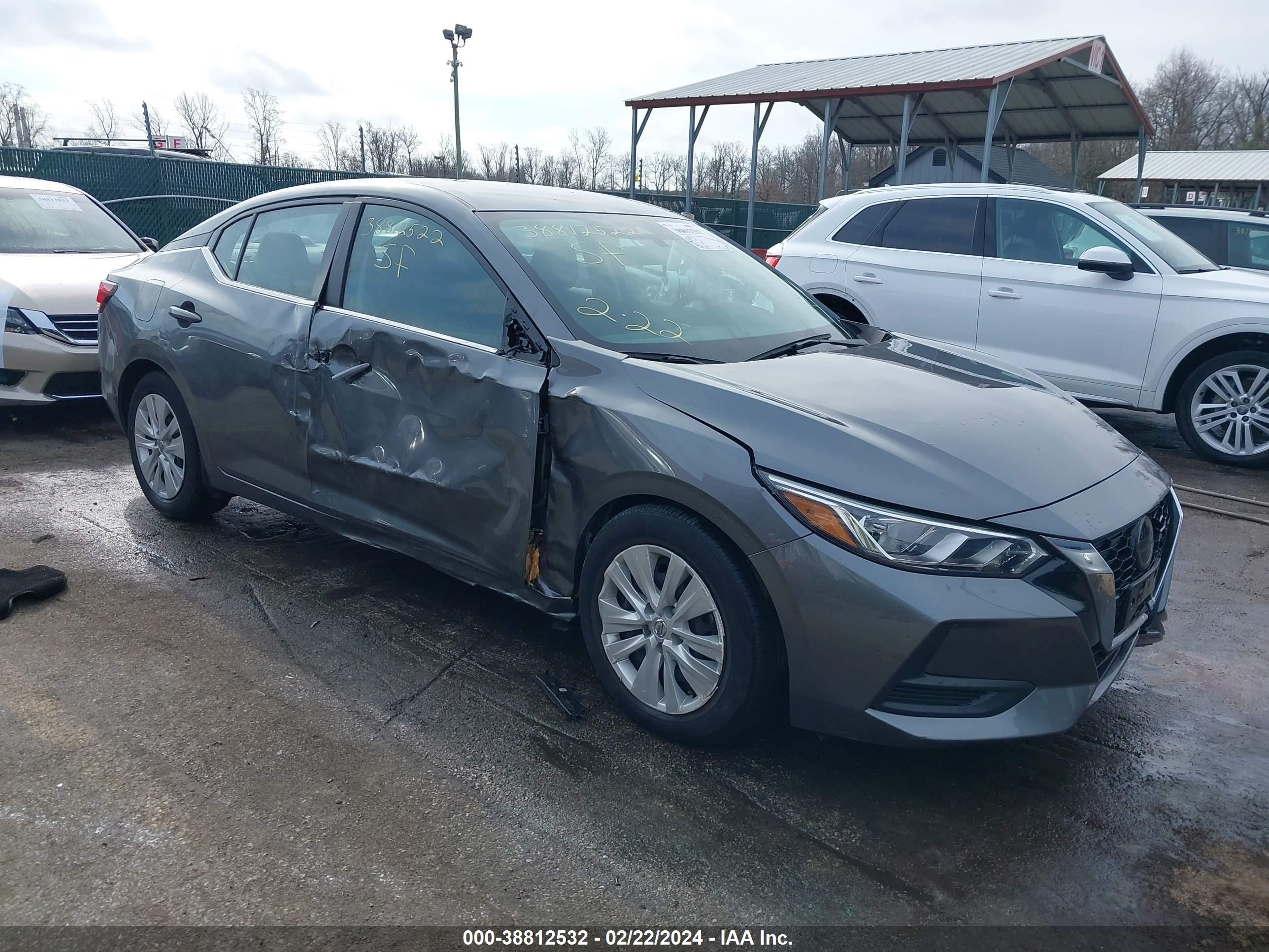 nissan sentra 2020 3n1ab8bv8ly230257