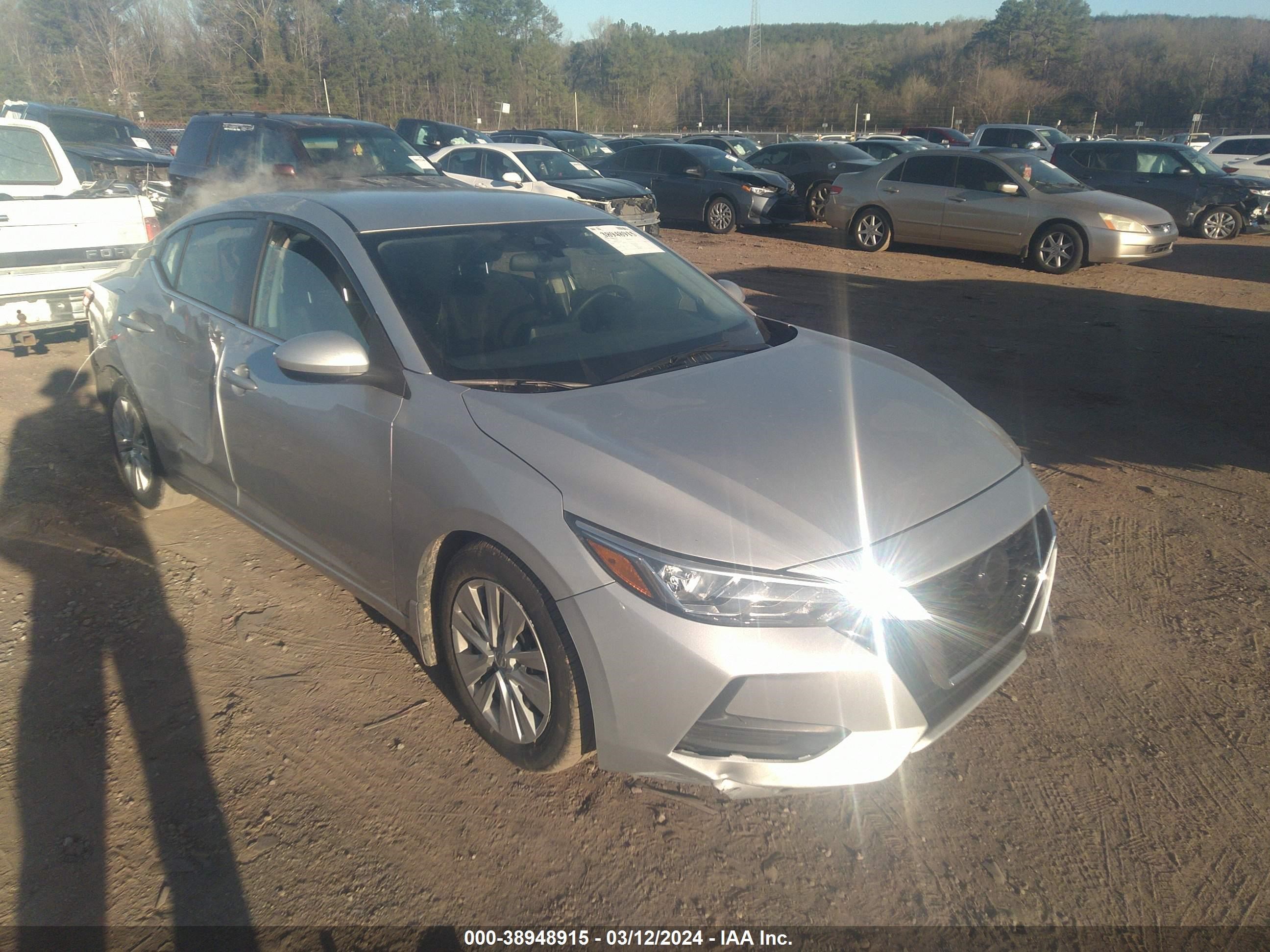 nissan sentra 2021 3n1ab8bv8my256956