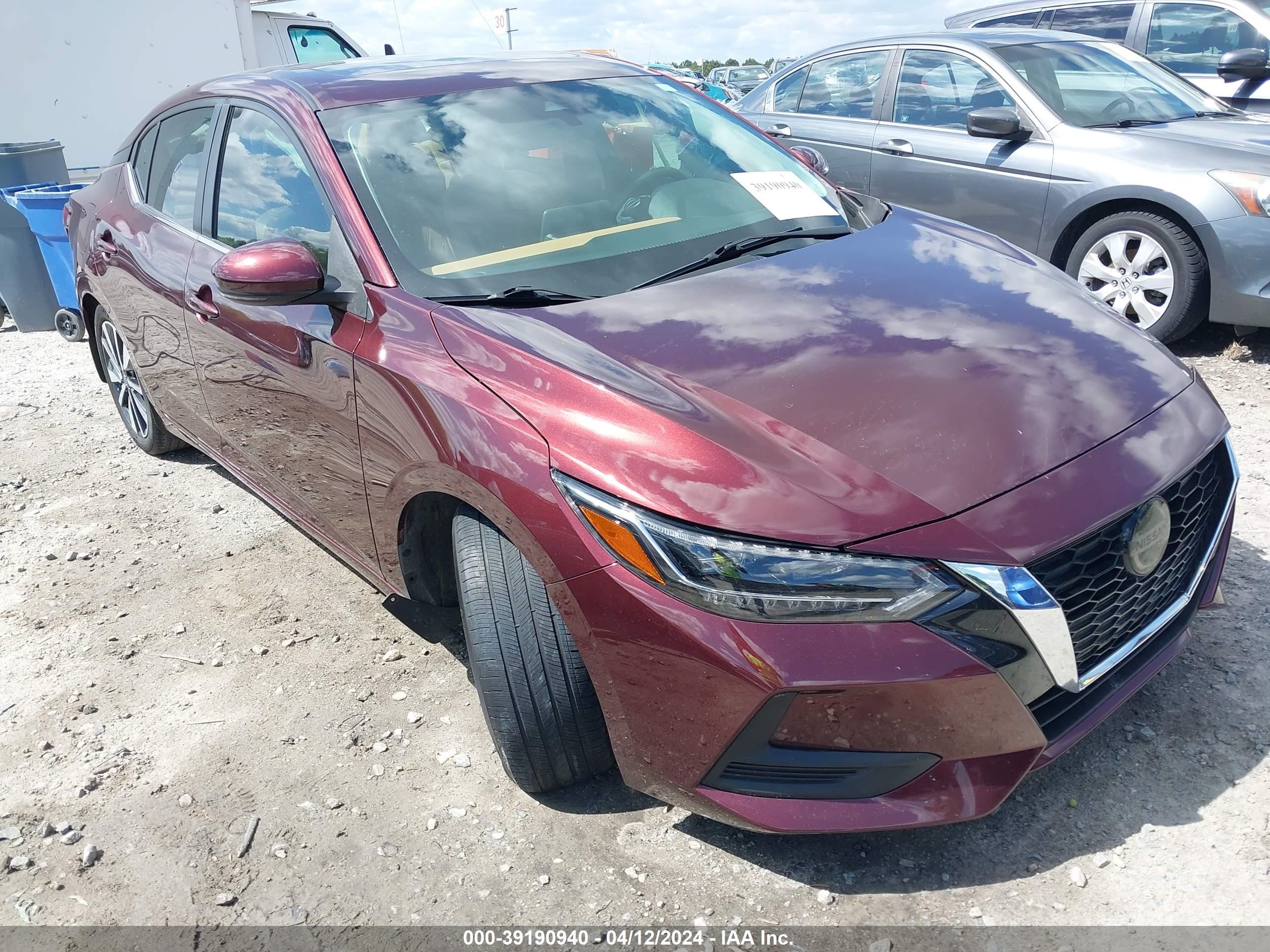 nissan sentra 2020 3n1ab8cv1ly313348