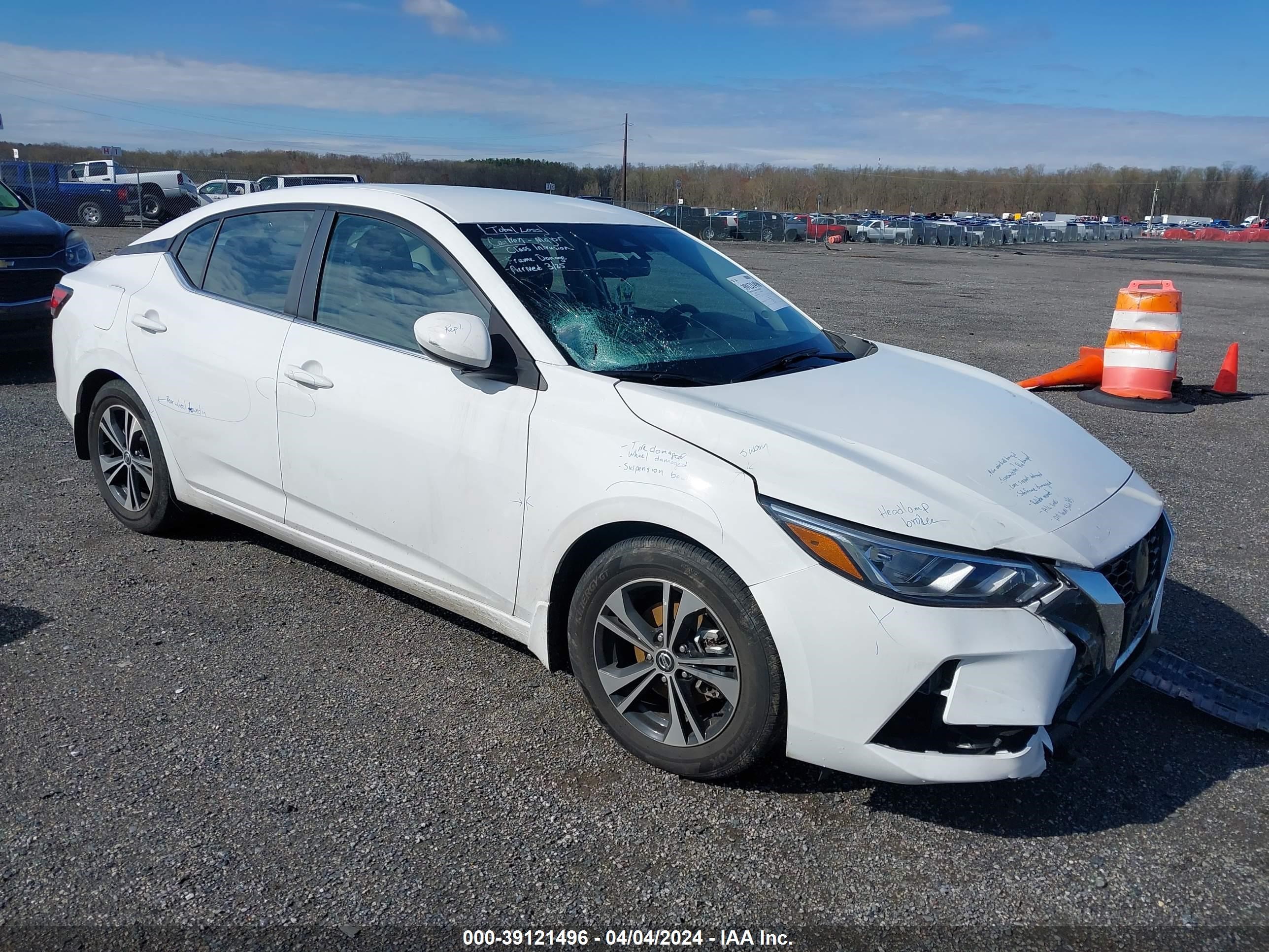 nissan sentra 2022 3n1ab8cv1ny304944