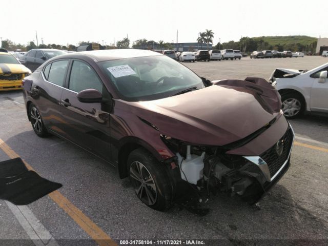 nissan sentra 2021 3n1ab8cv2my240086