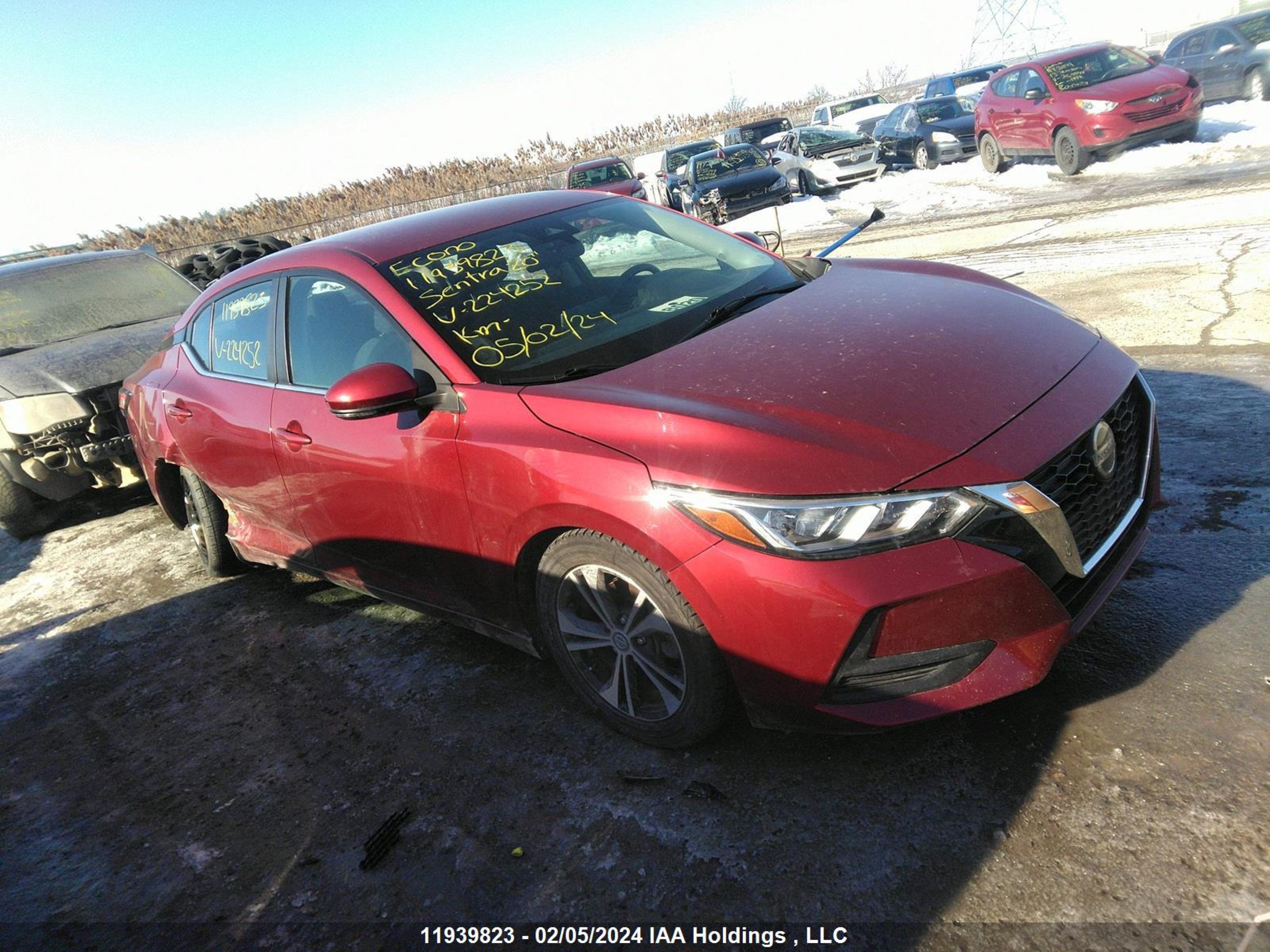 nissan sentra 2020 3n1ab8cv3ly224252