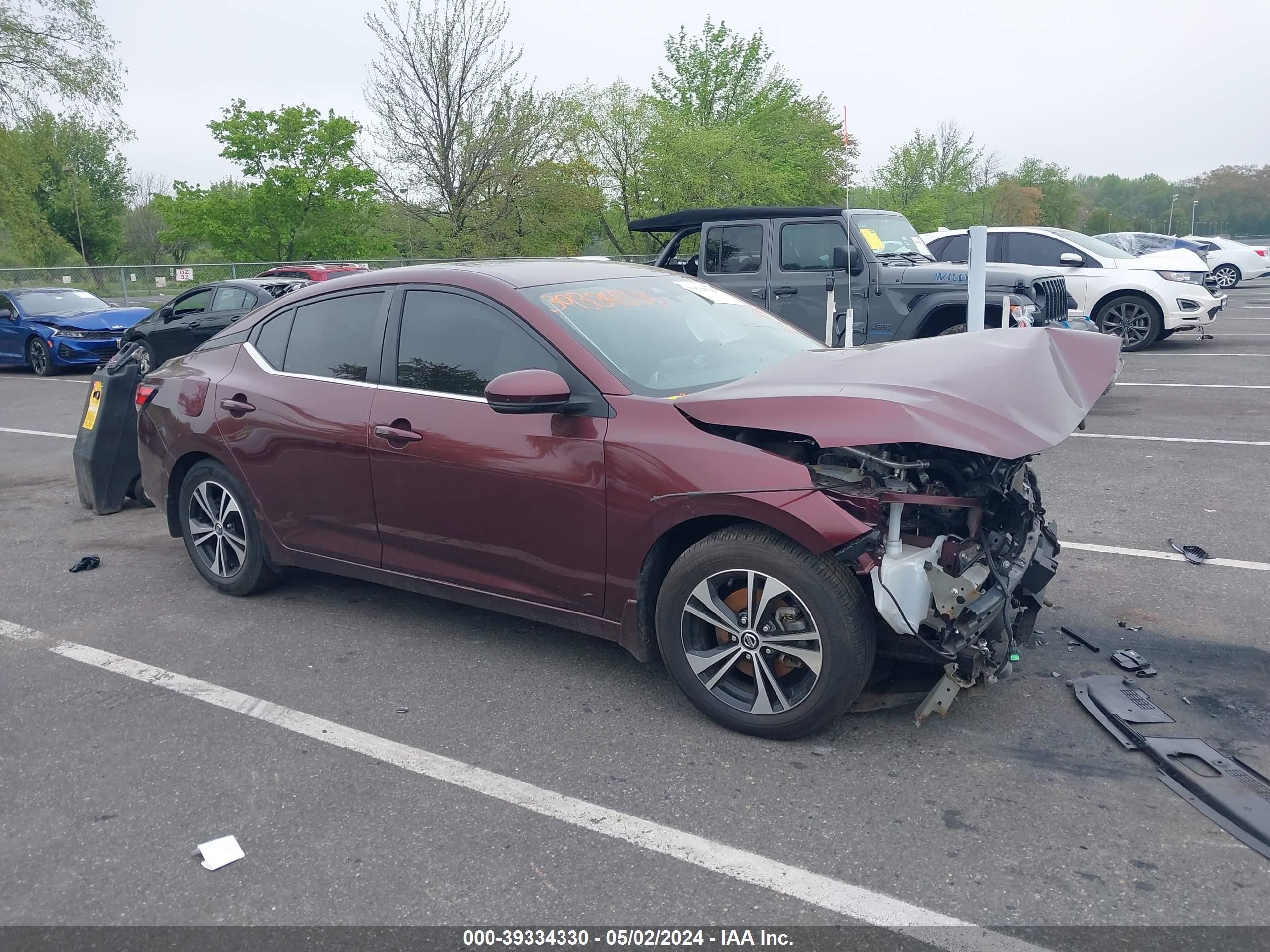 nissan sentra 2020 3n1ab8cv6ly285191