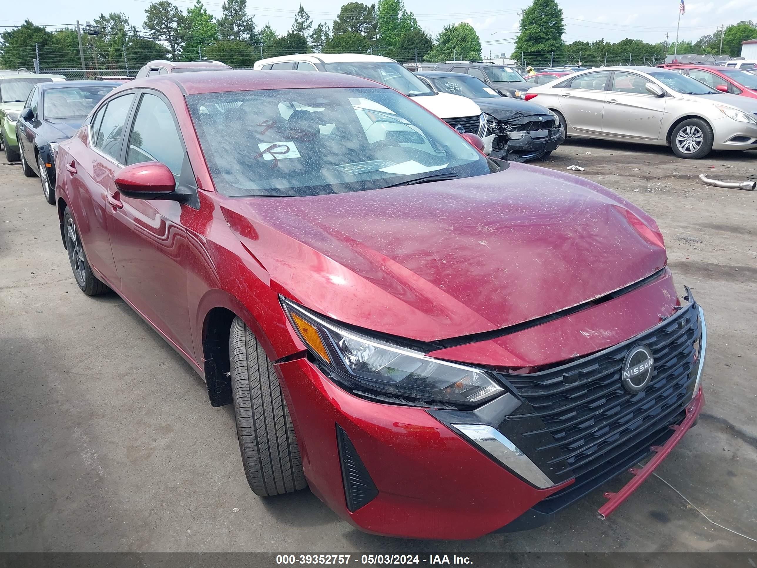 nissan sentra 2024 3n1ab8cv6ry205476