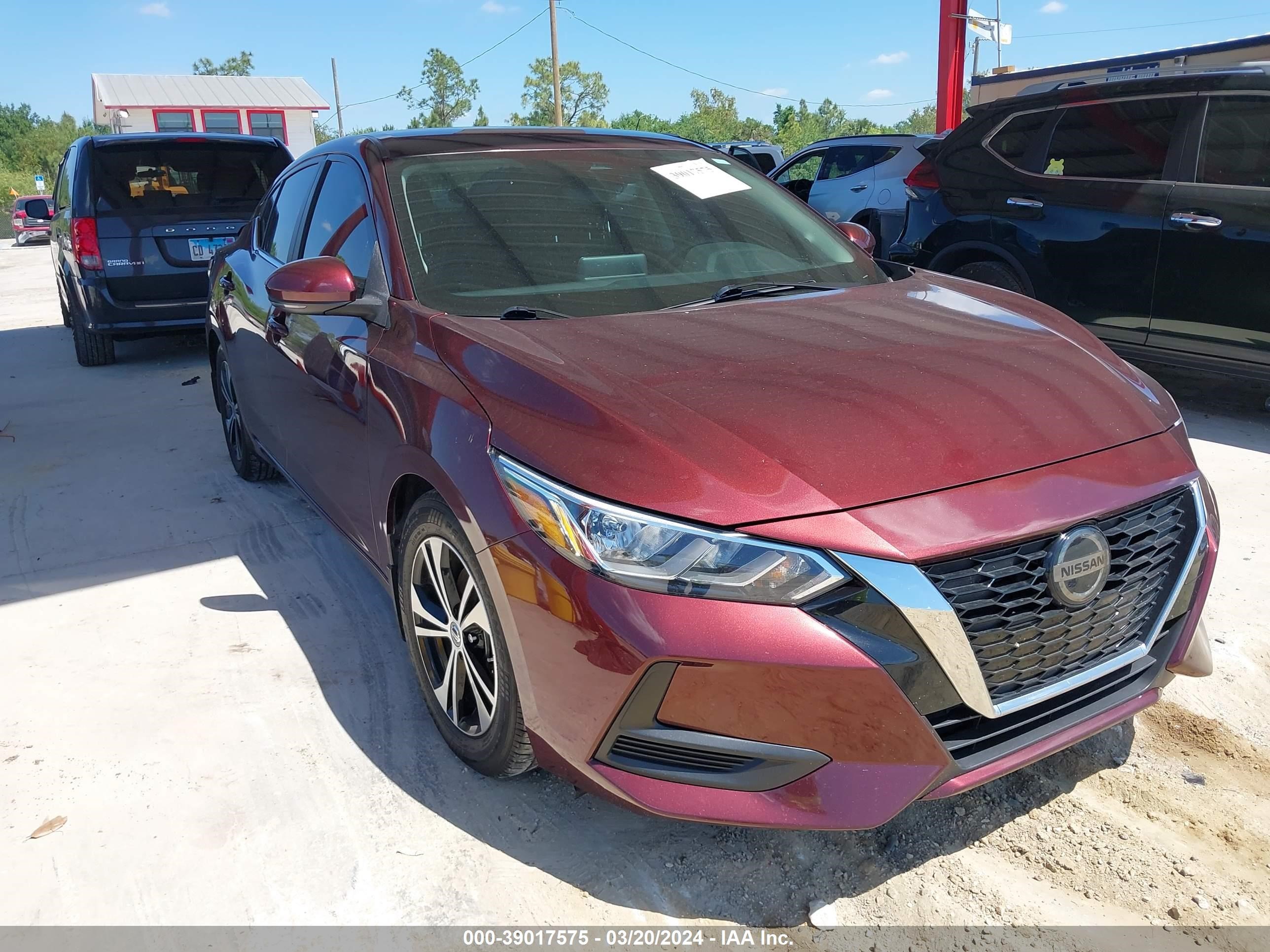 nissan sentra 2020 3n1ab8cv7ly292716