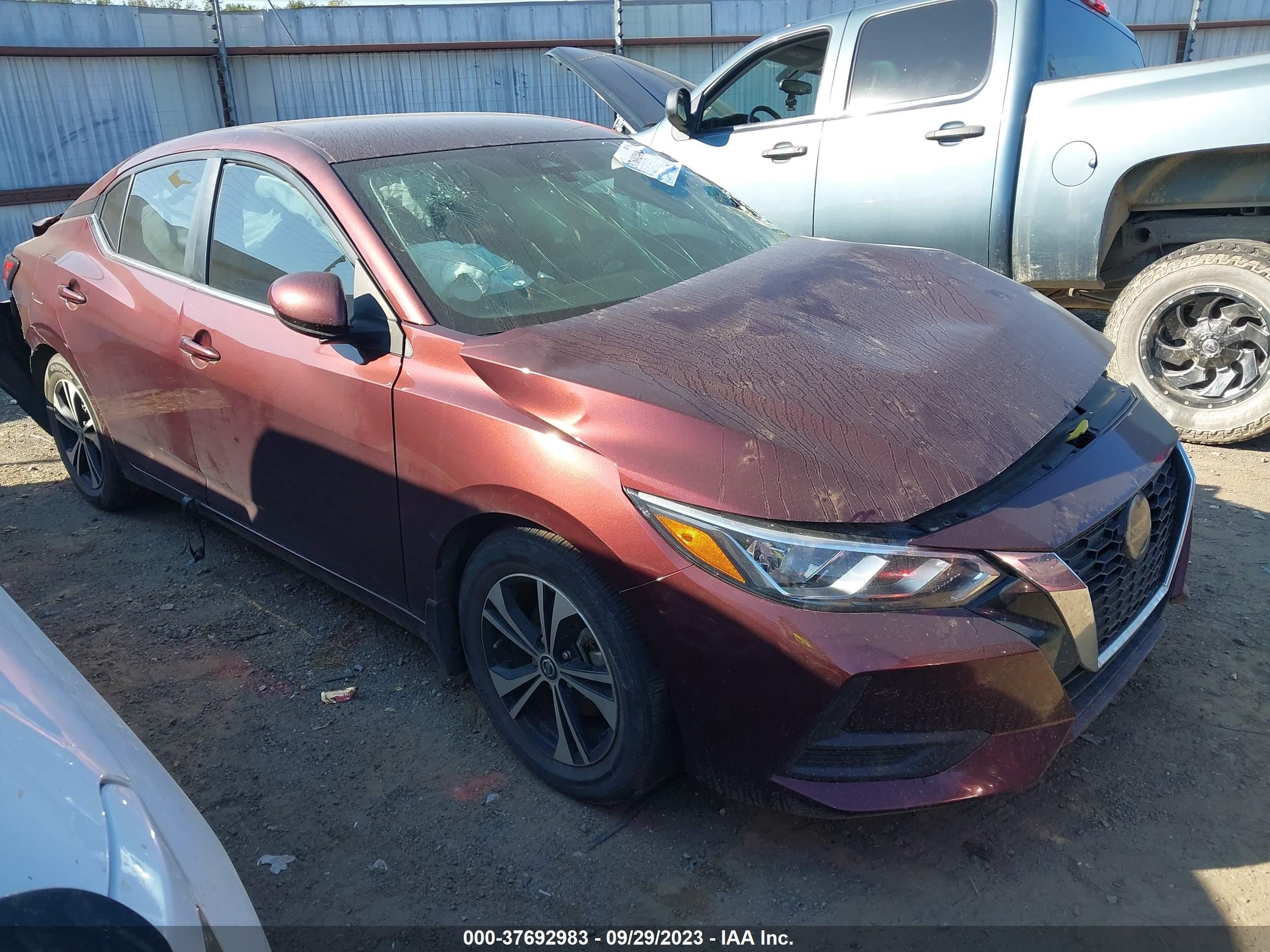 nissan sentra 2021 3n1ab8cv8my205407